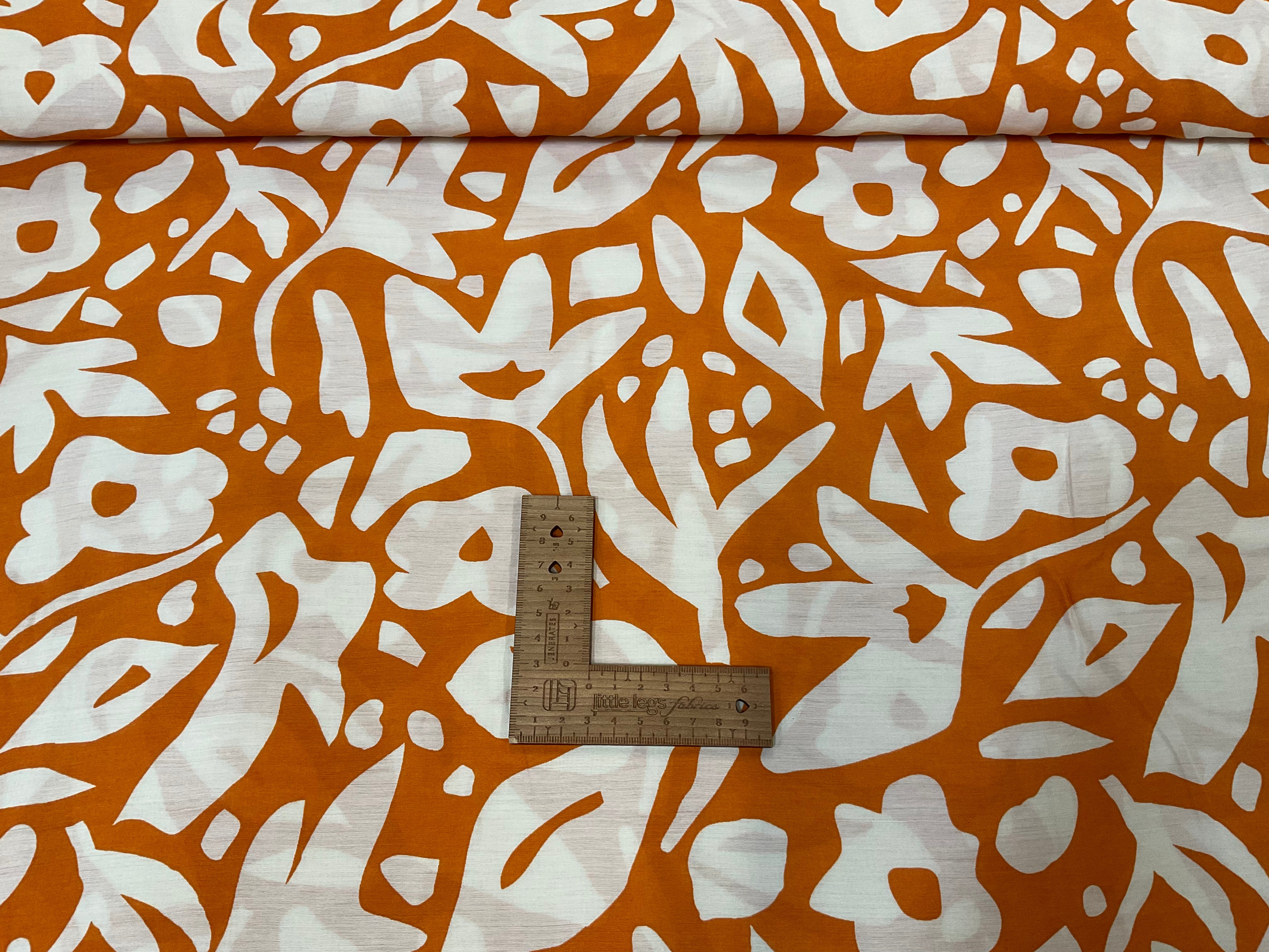 Large Leaves Viscose Blend
