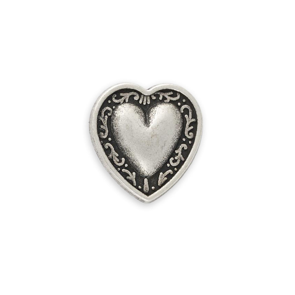 18mm Metal Heart Buttons