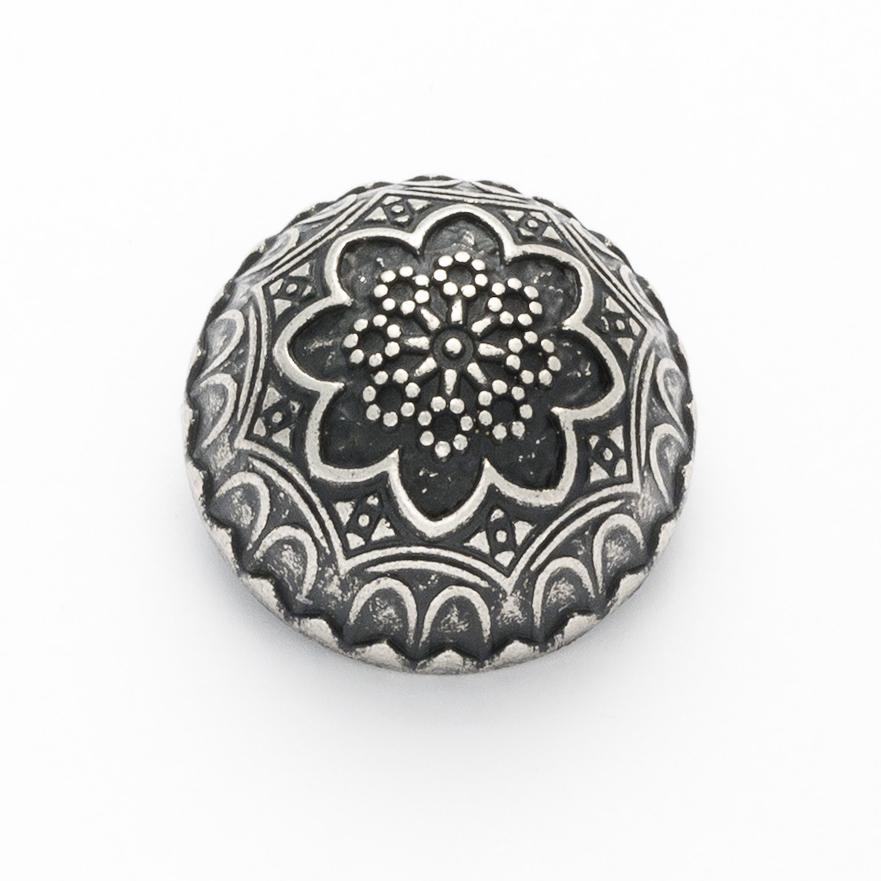 15mm Kalamkari Dome Metal Buttons