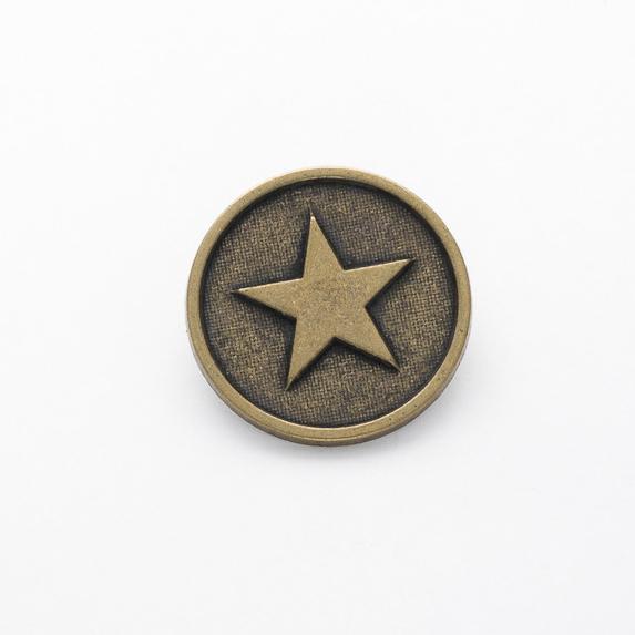 15mm Gilt Star Metal Buttons
