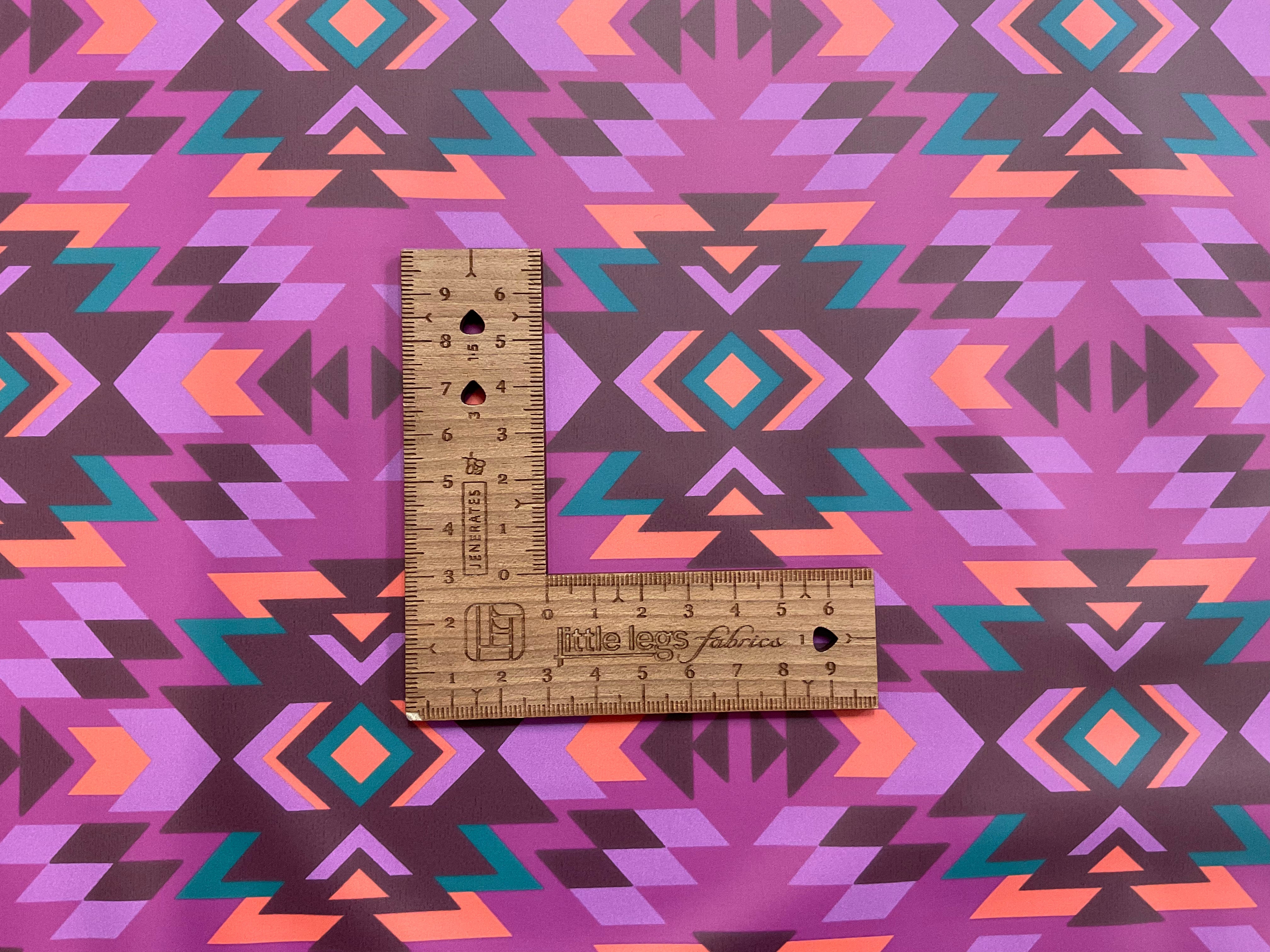 Fuchsia Aztec Raincoat Fabric