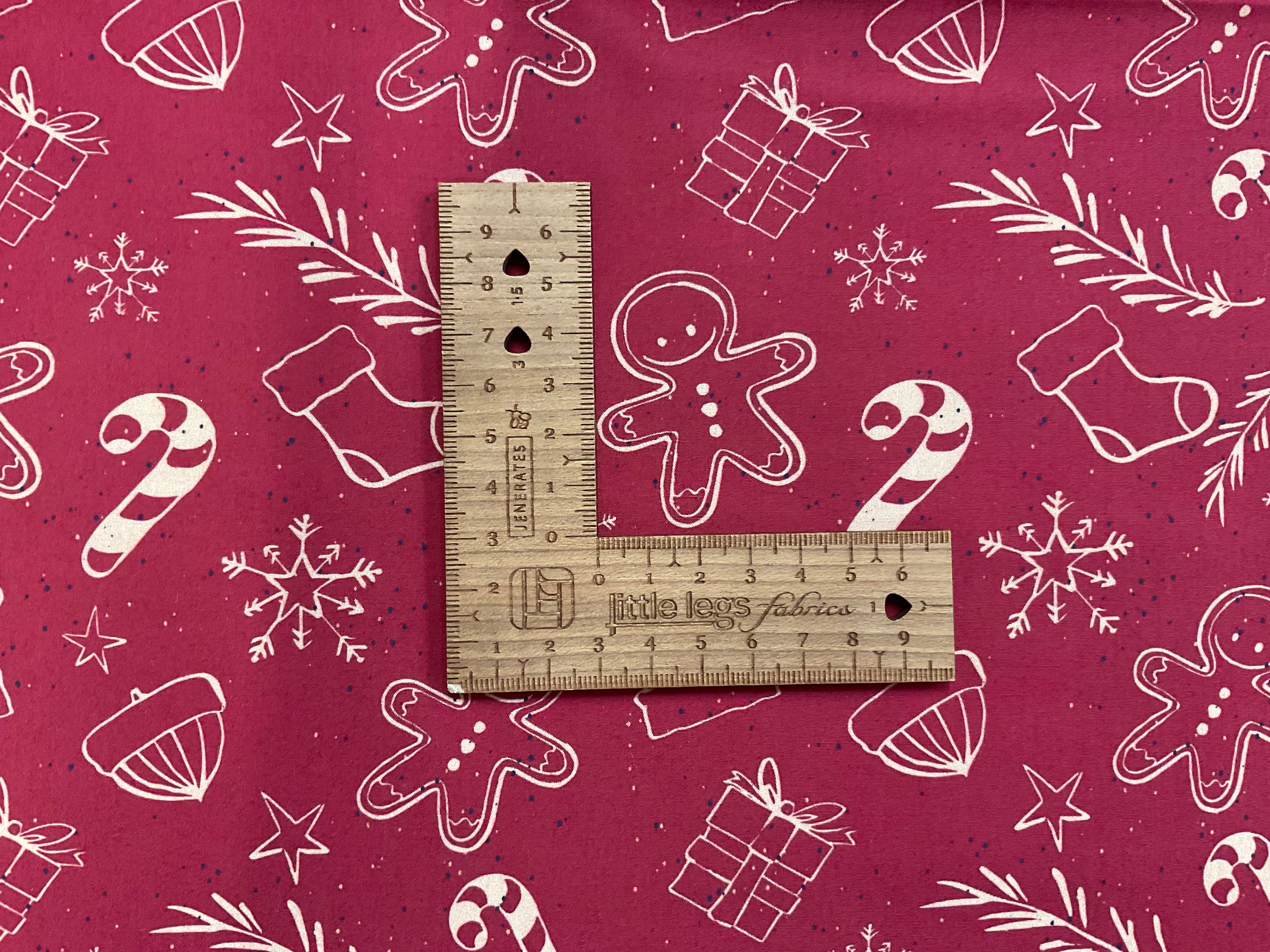 Gingerbread Man Organic Cotton Poplin