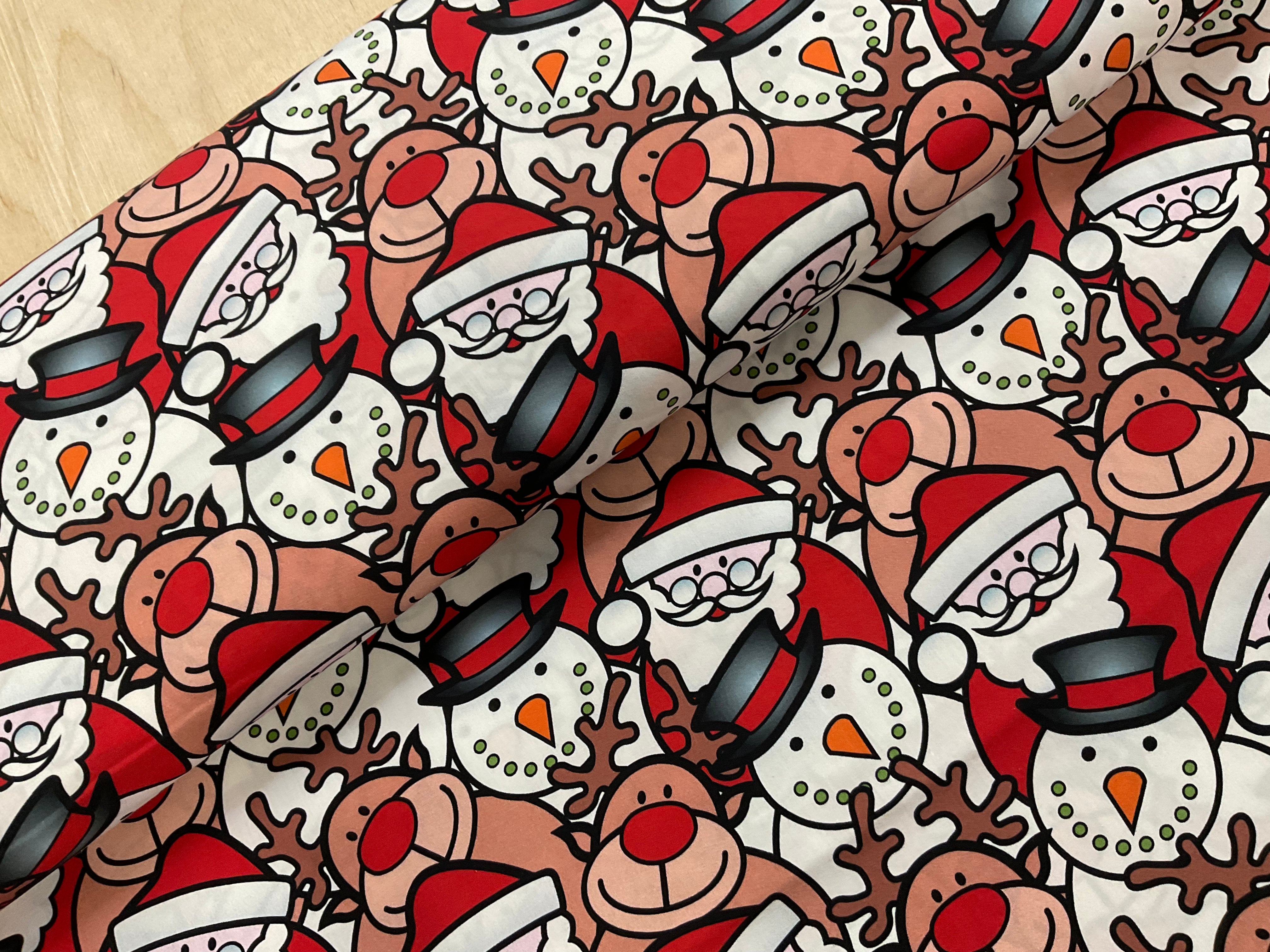 Santa Jumble Organic Cotton Poplin
