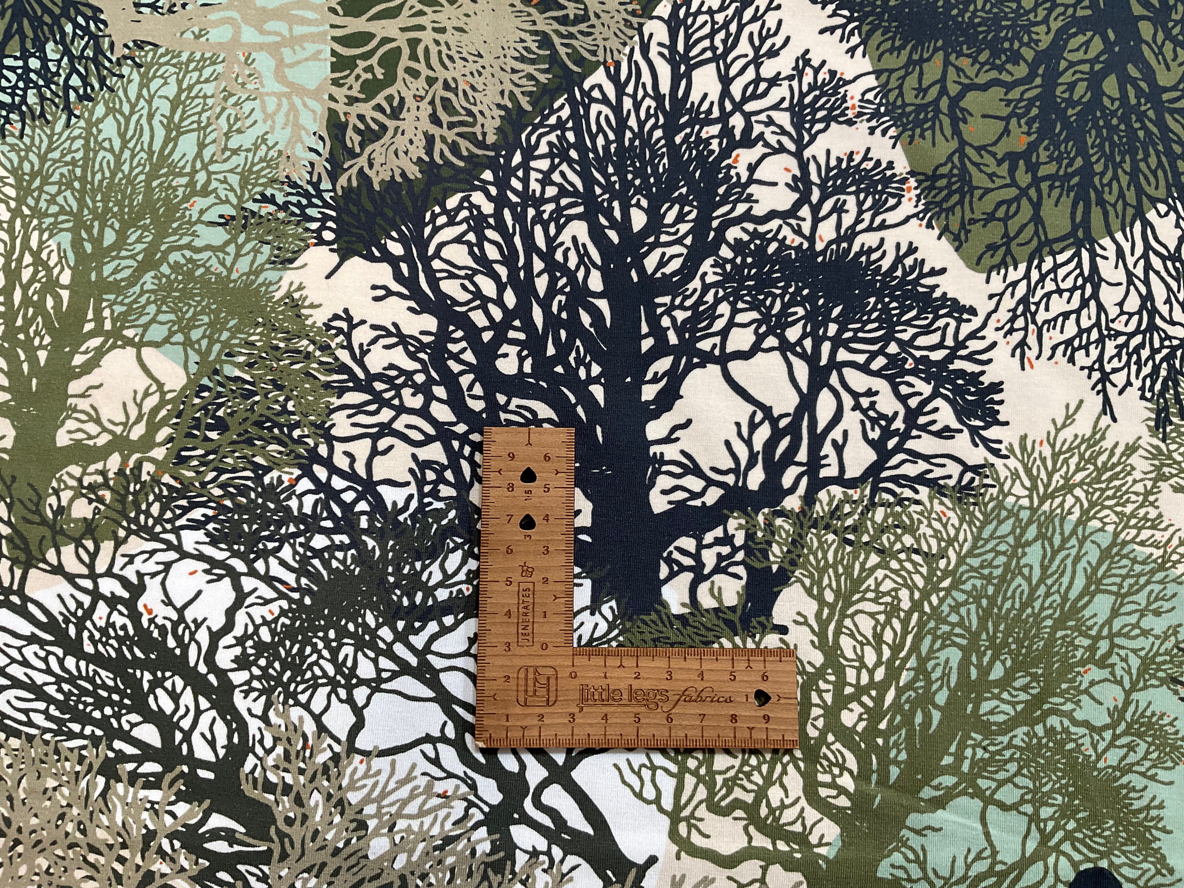 Autumn Trees Cotton Jersey