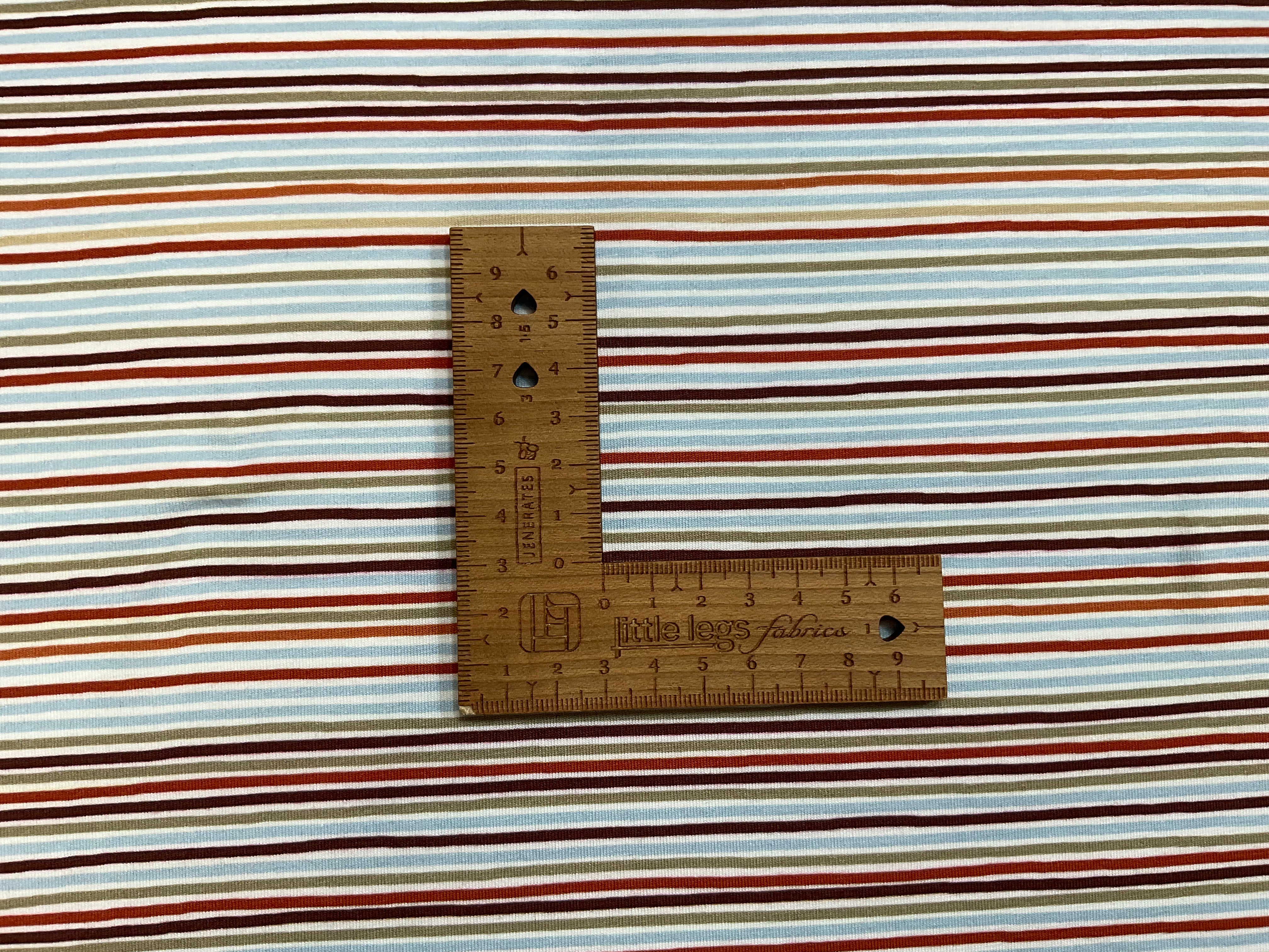 Autumn Stripes Cotton Jersey