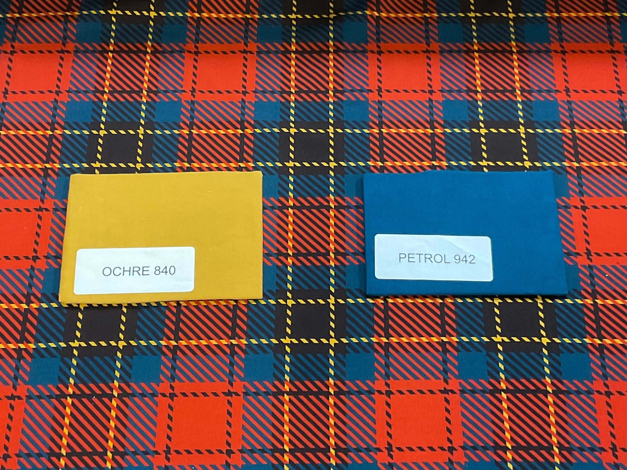Tartan Red French Terry
