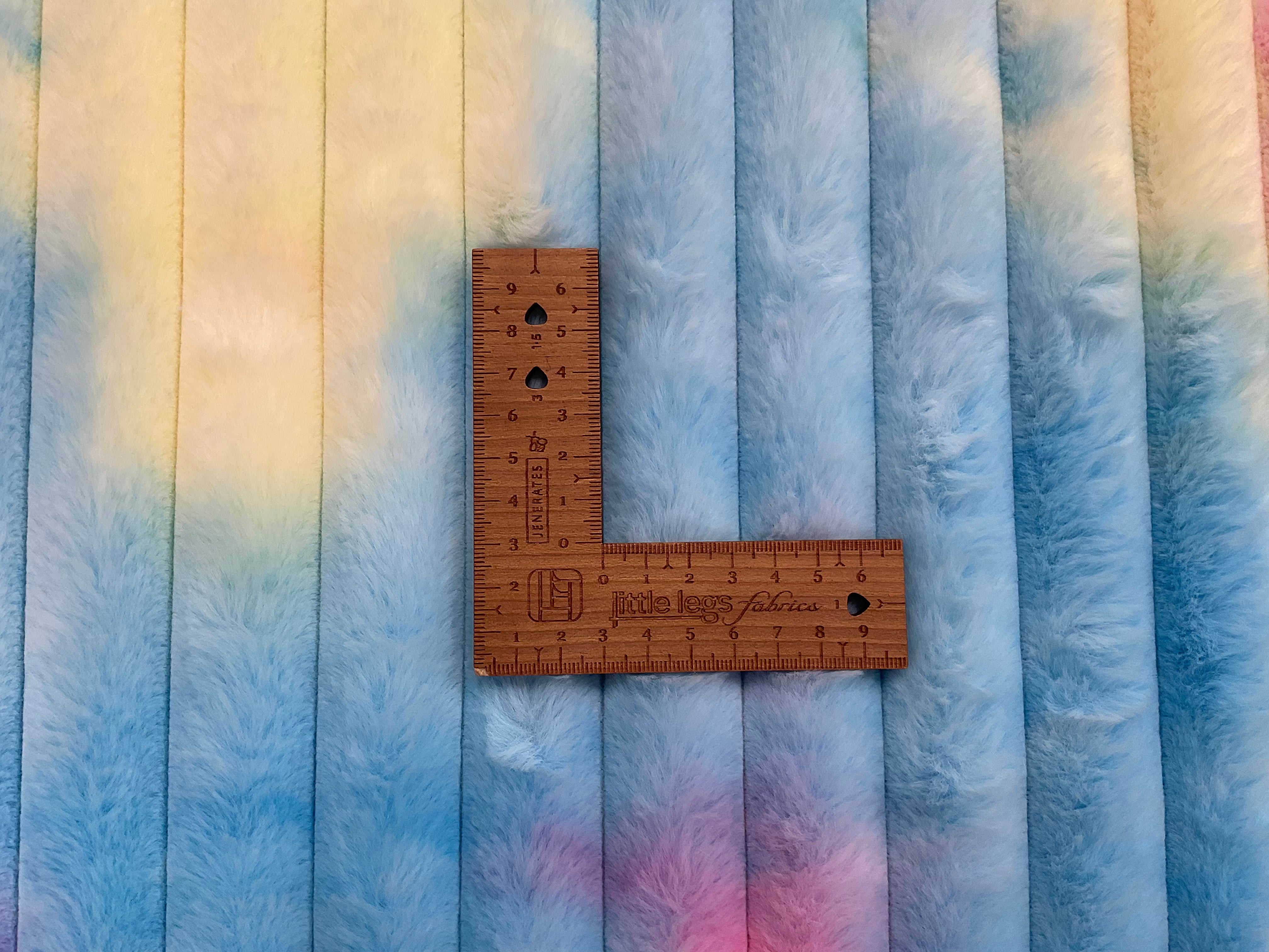 Pastel Tie Dye Single Sided Ribbed Fleece