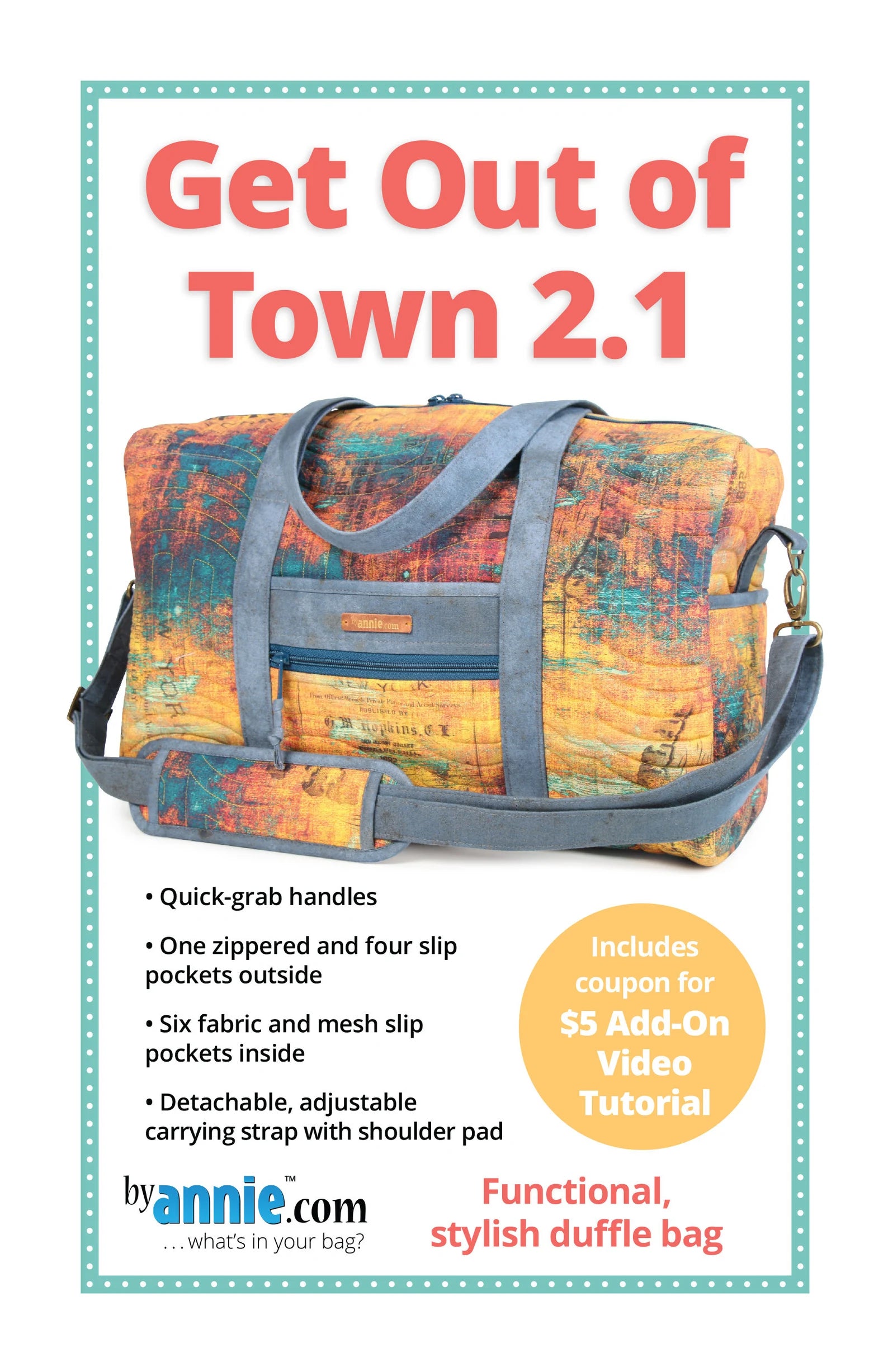Patterns by Annie Get Out of Town 2.1 Sewing Pattern