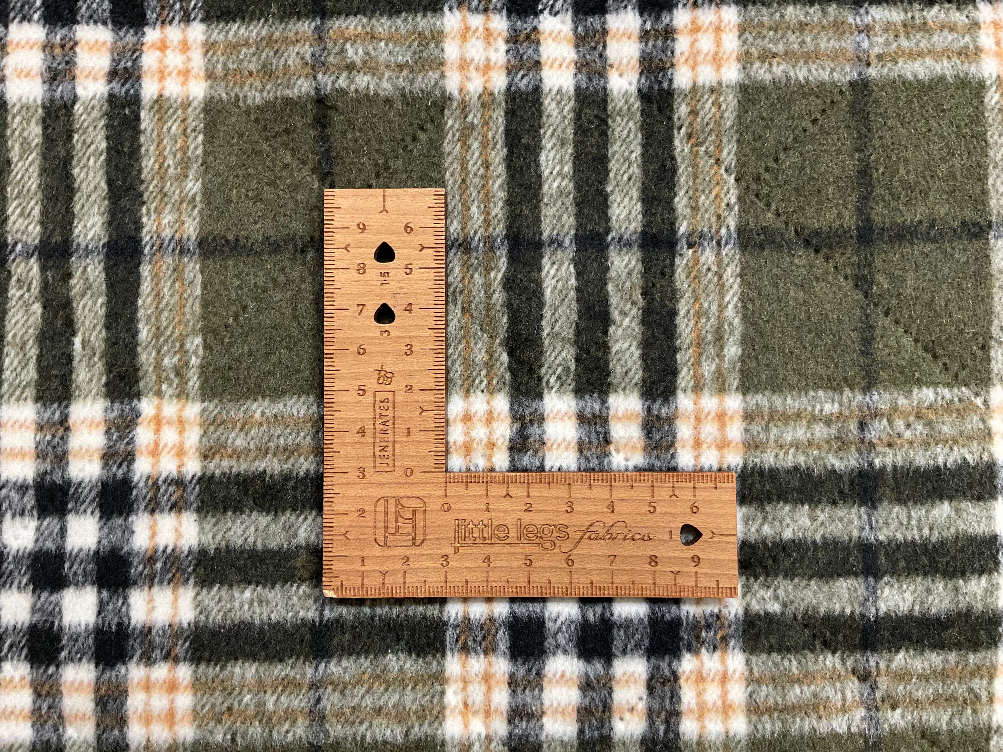 Khaki Quilted Check Fleece