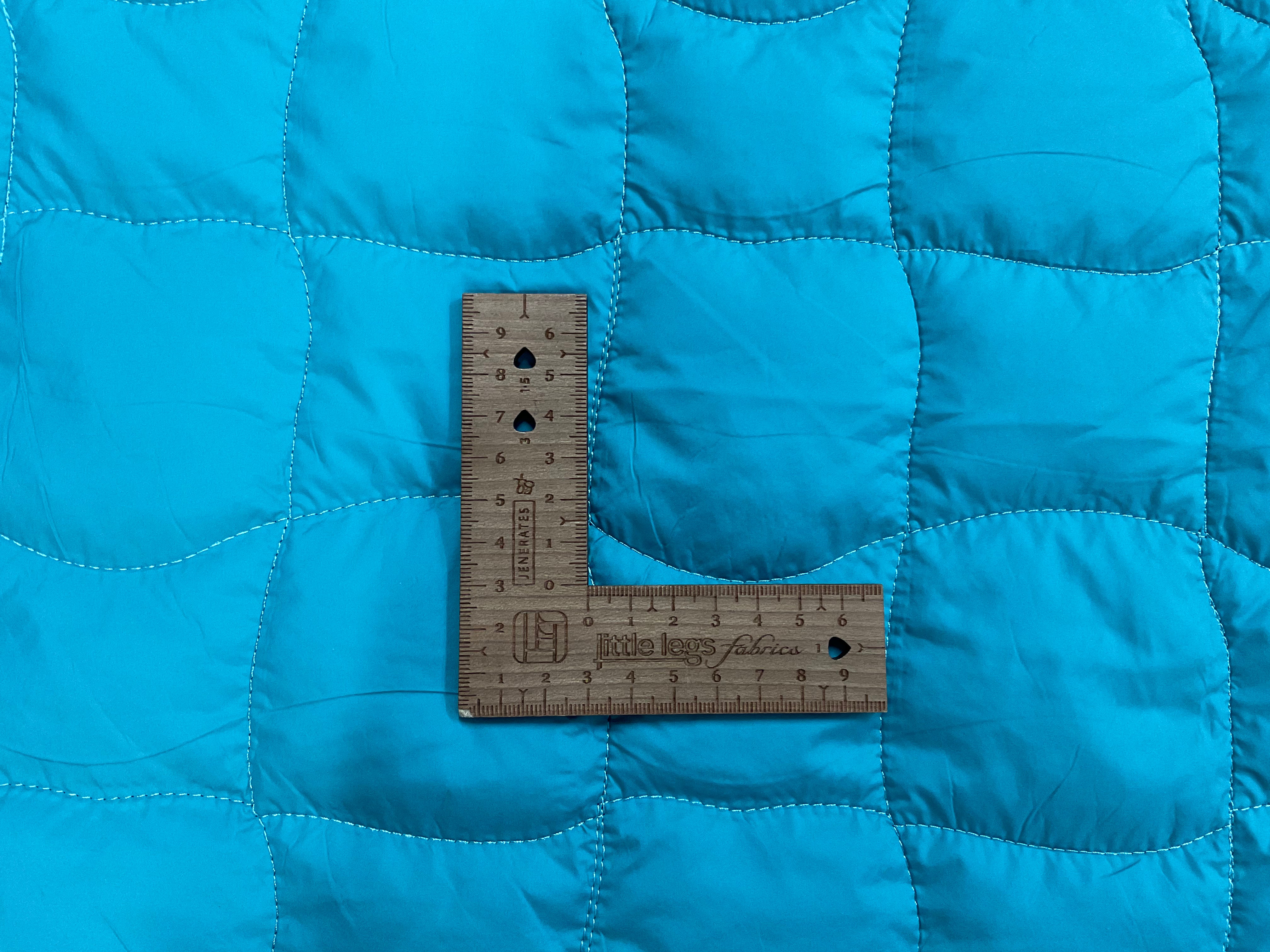 Mint and Violet Reversible Wiggle Quilted Fabric