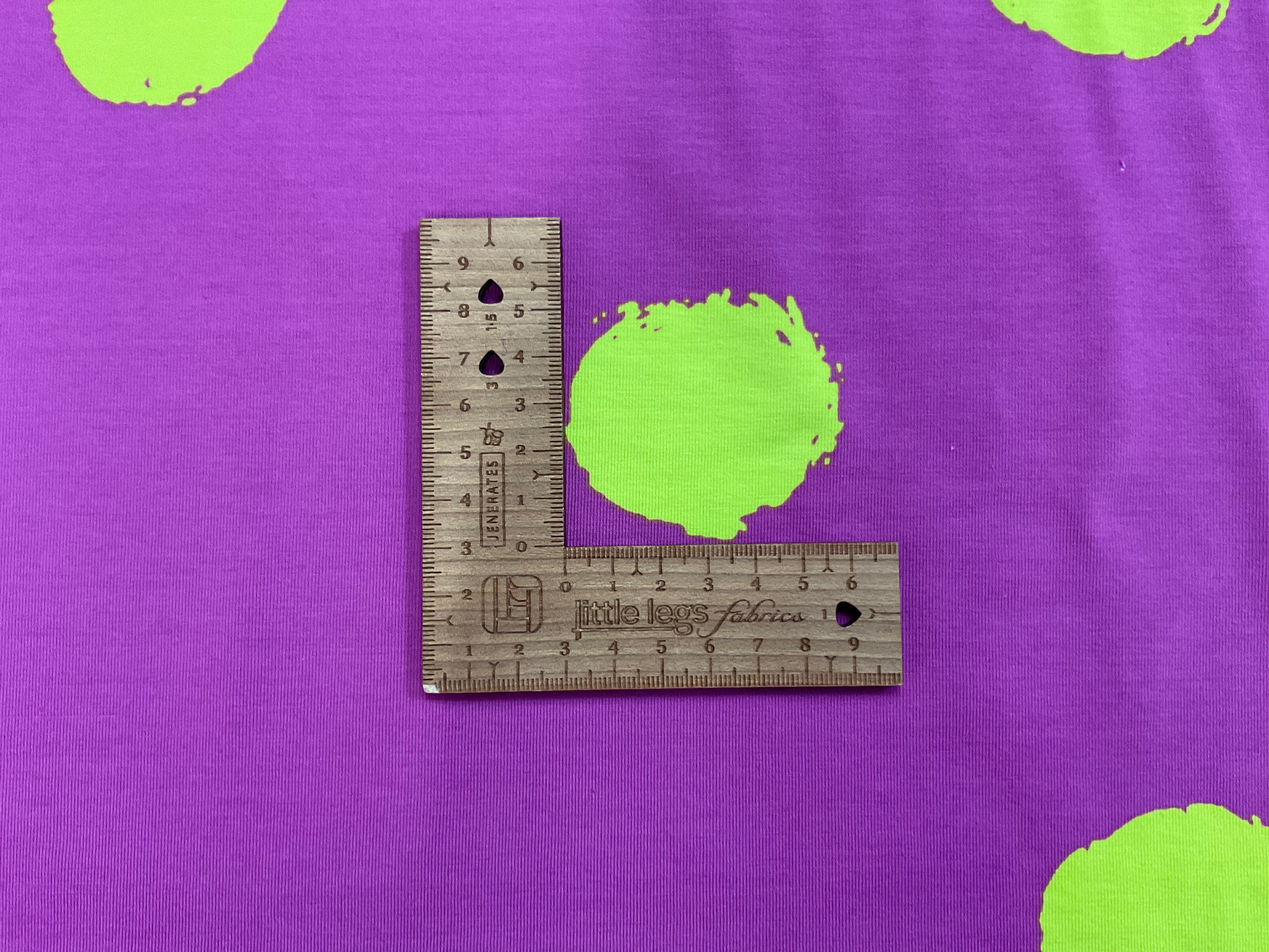 Neon Splodges Cotton Jersey Fabric