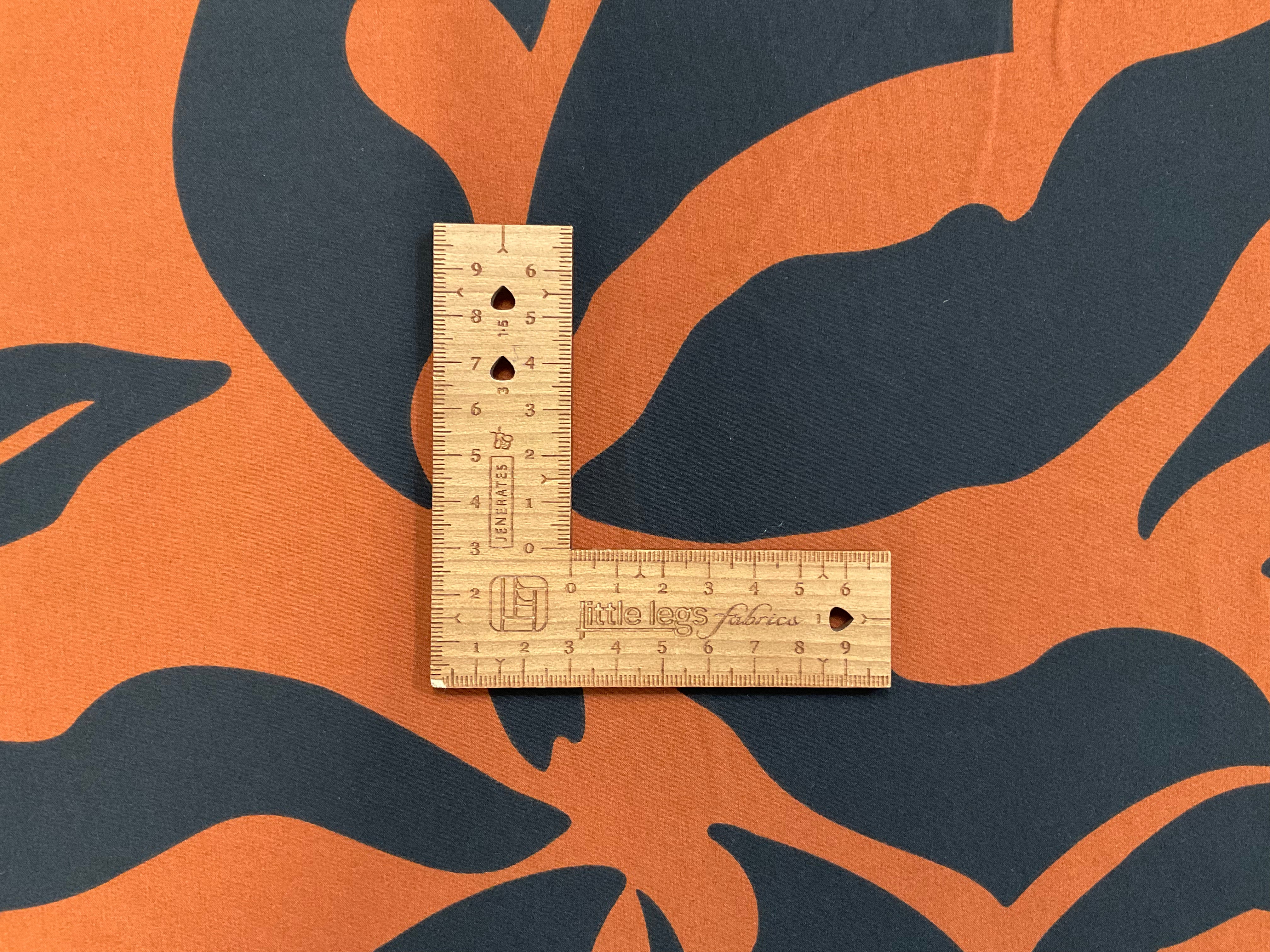 Terracotta Magnolia Stretch Polyester
