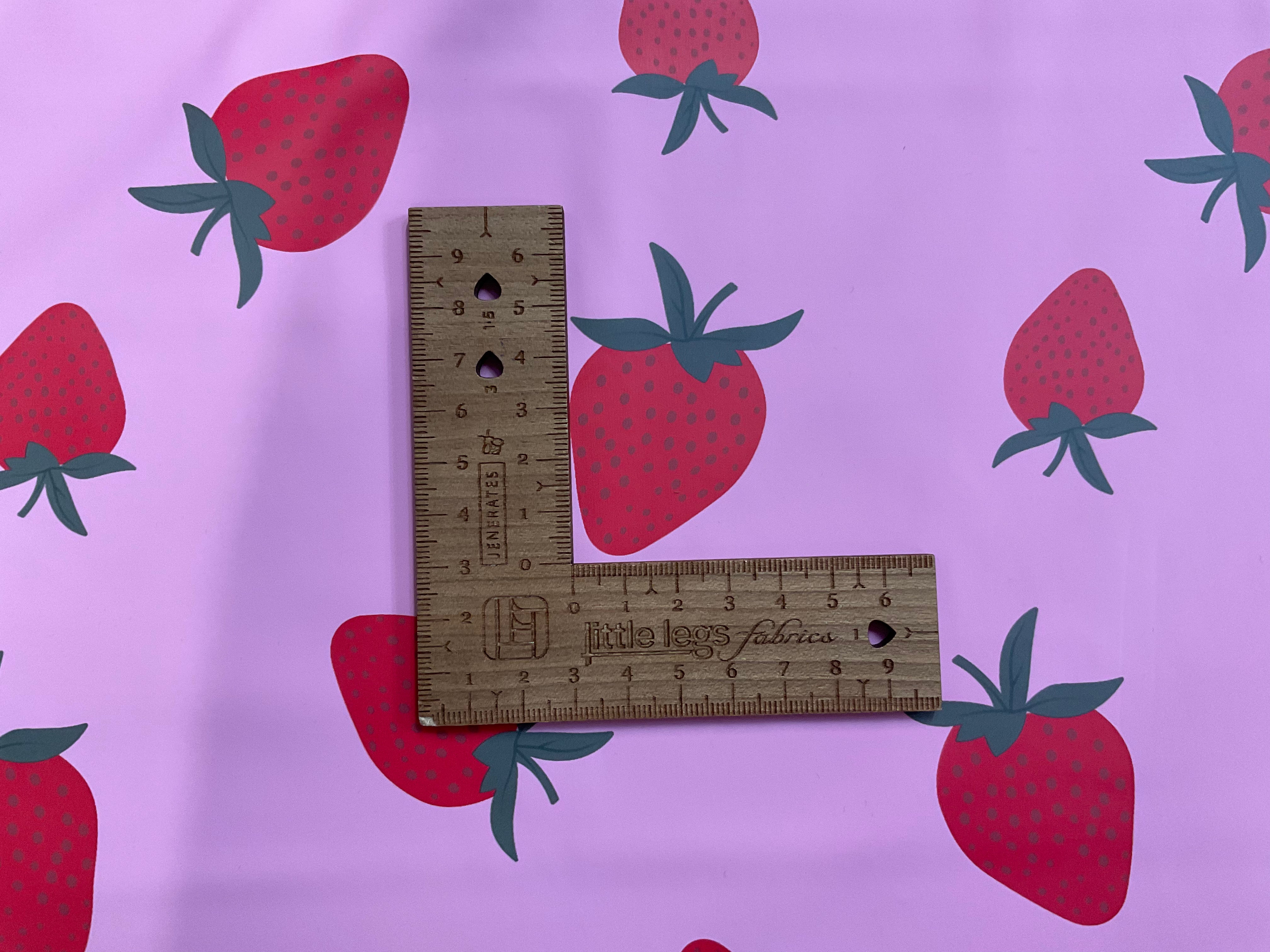 Strawberries on Pink PU Raincoat Fabric