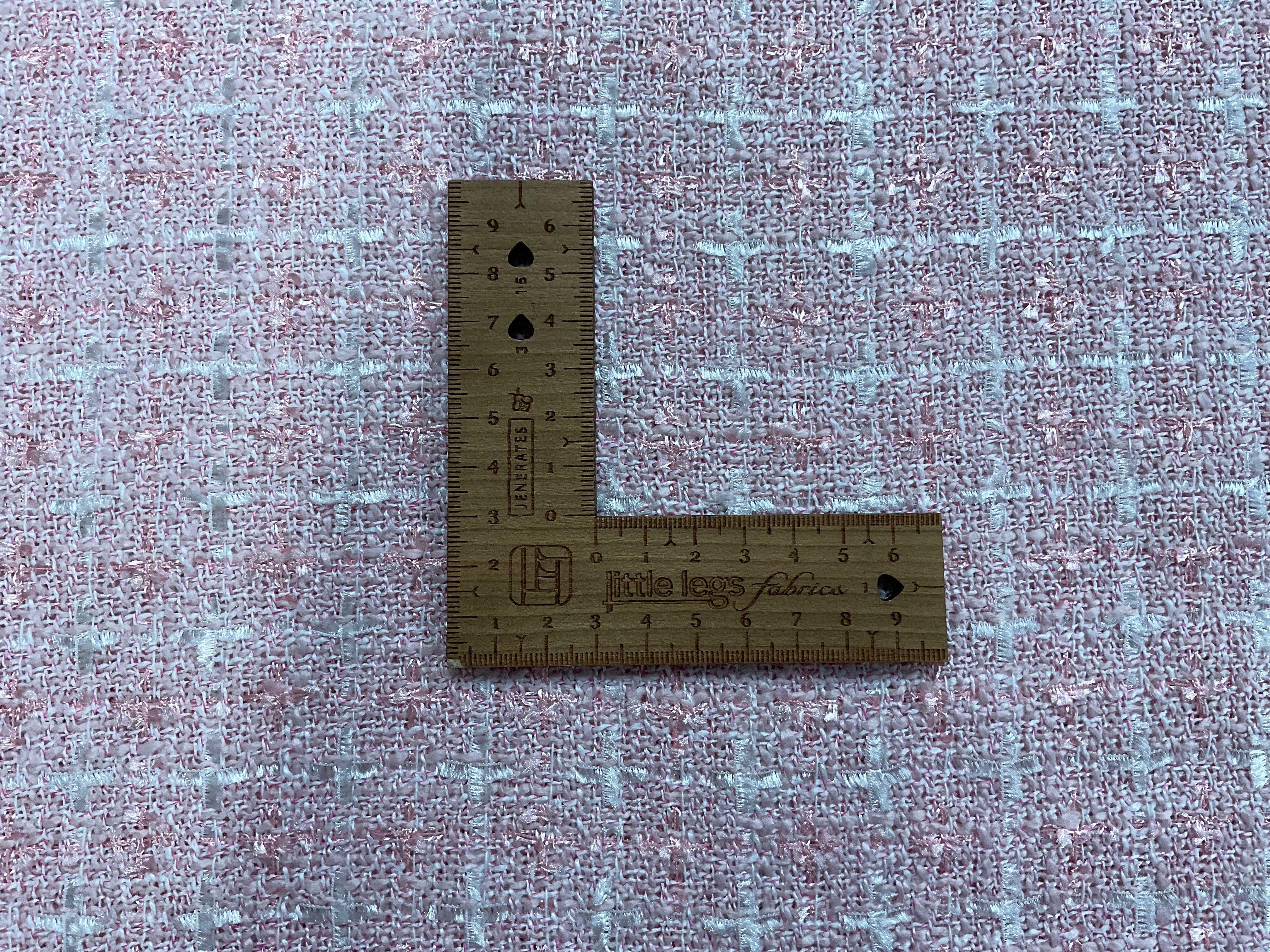 Baby Pink Tweed Style Coating
