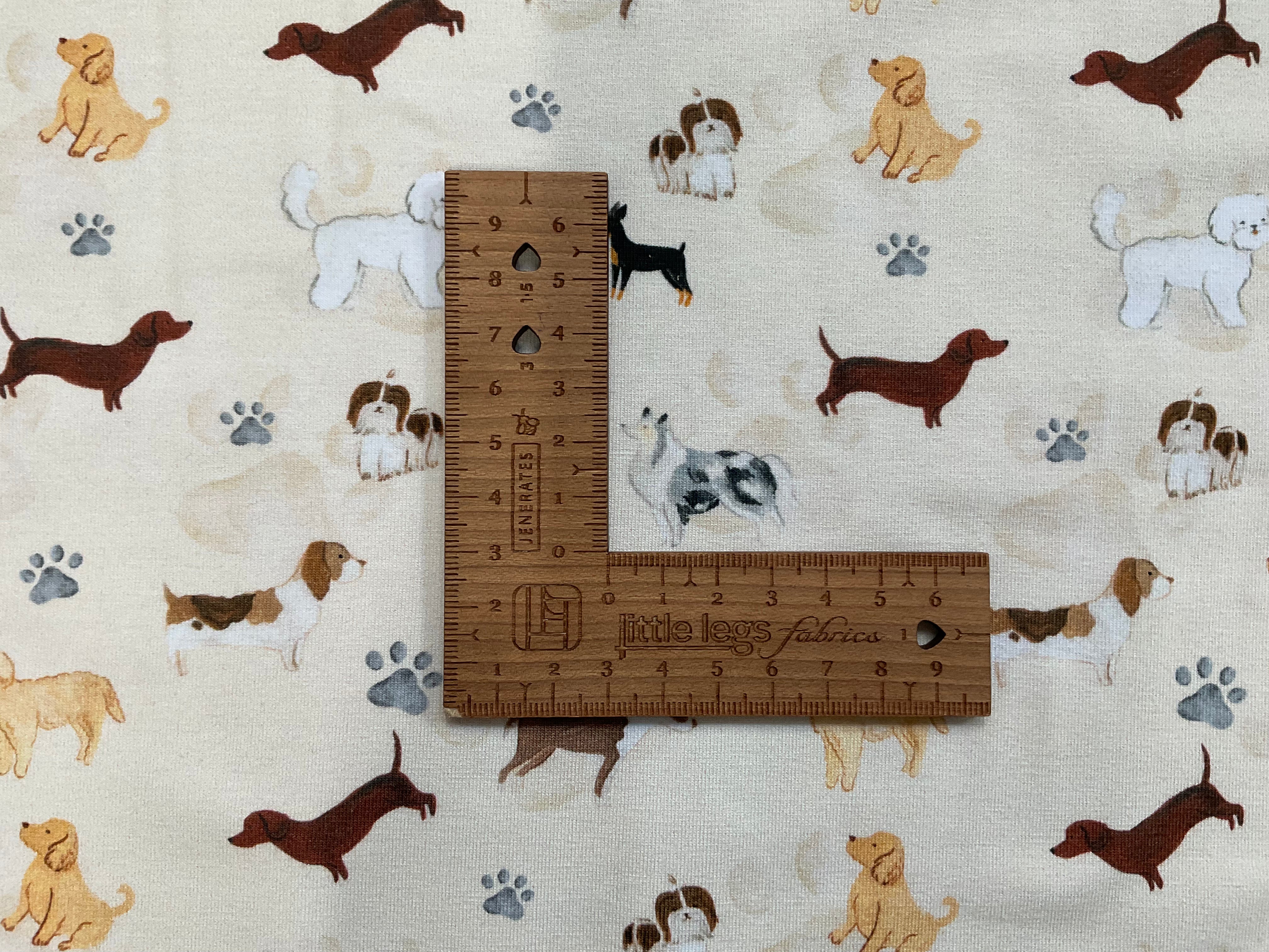 Puppy Parade Cotton Jersey Fabric