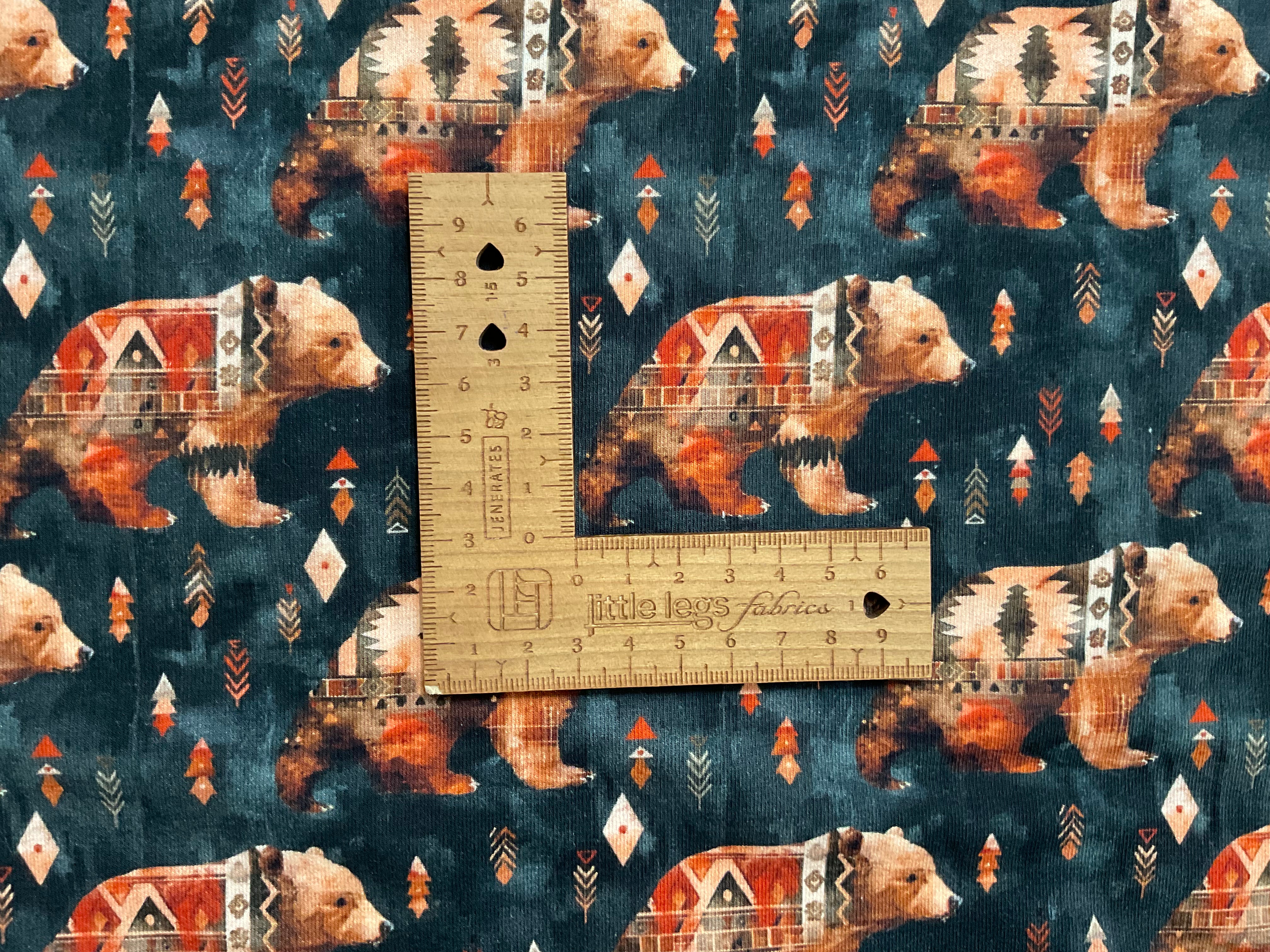 Tribal Trails Bear Brushed French Terry