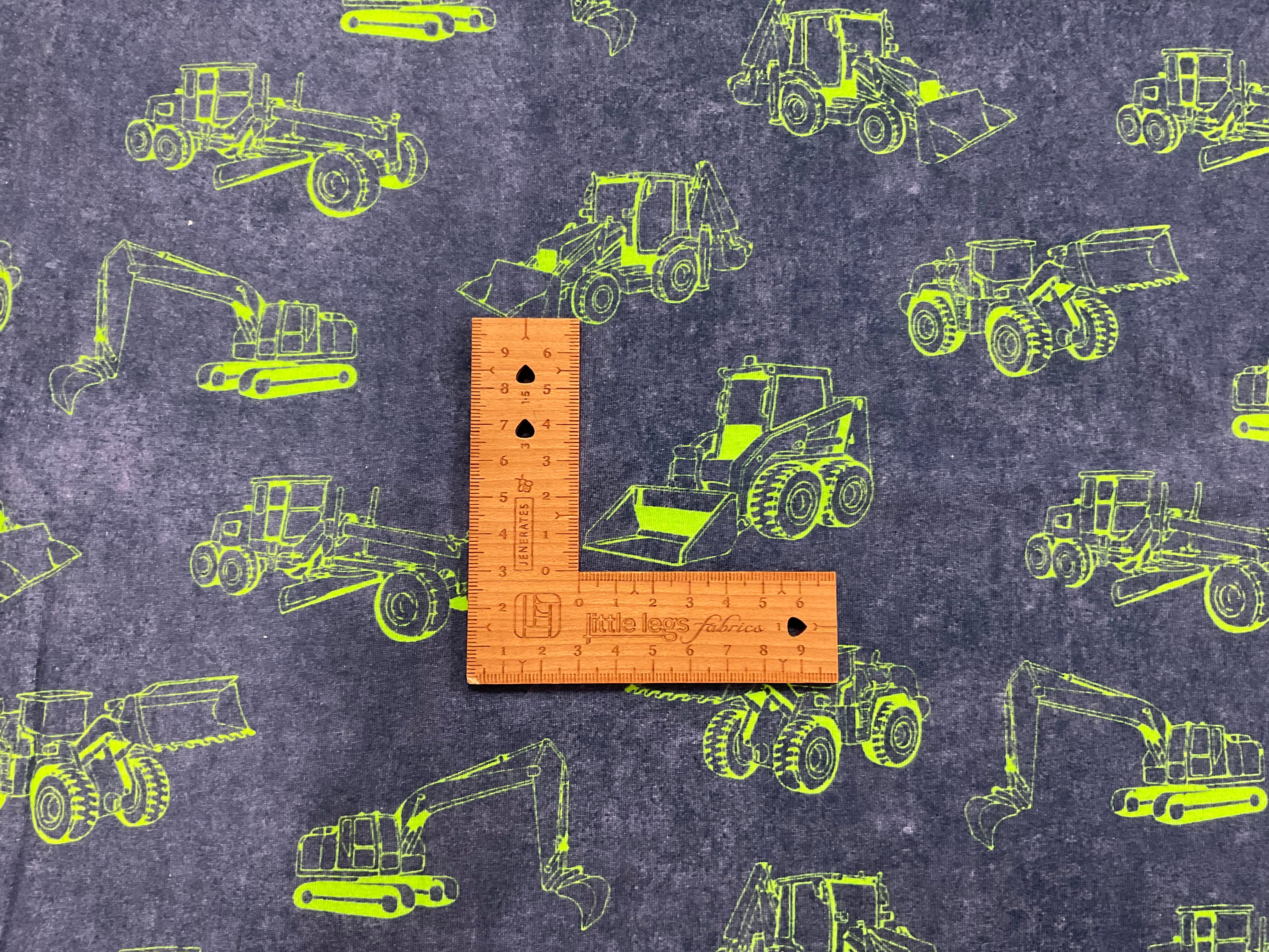 Neon Diggers Cotton Jersey Fabric