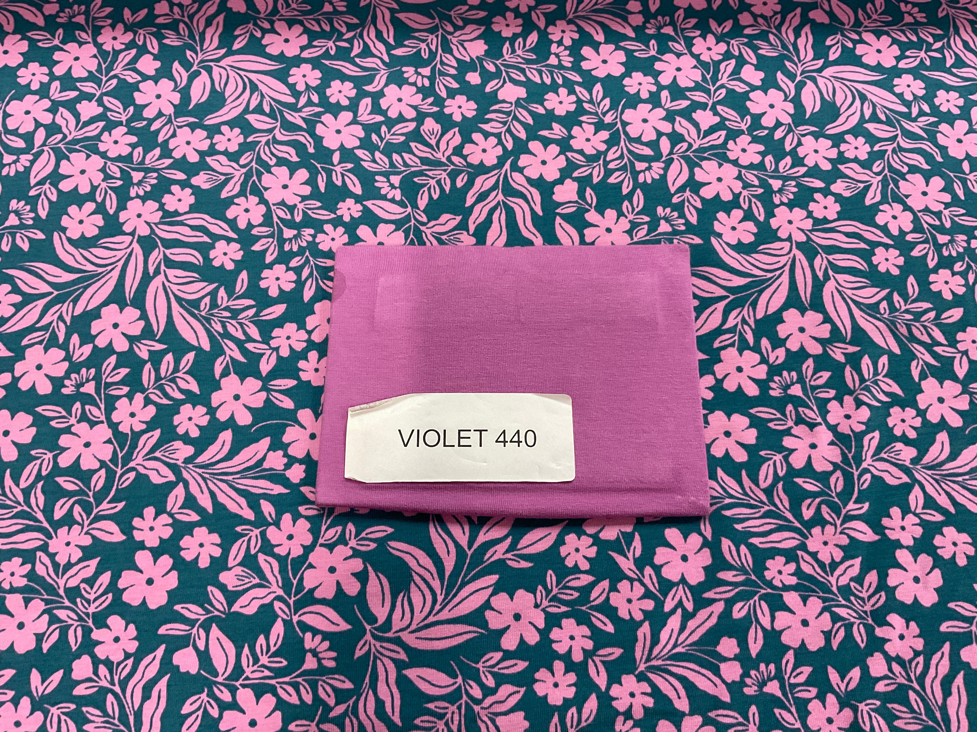 Dusk Garden Cotton Jersey Fabric