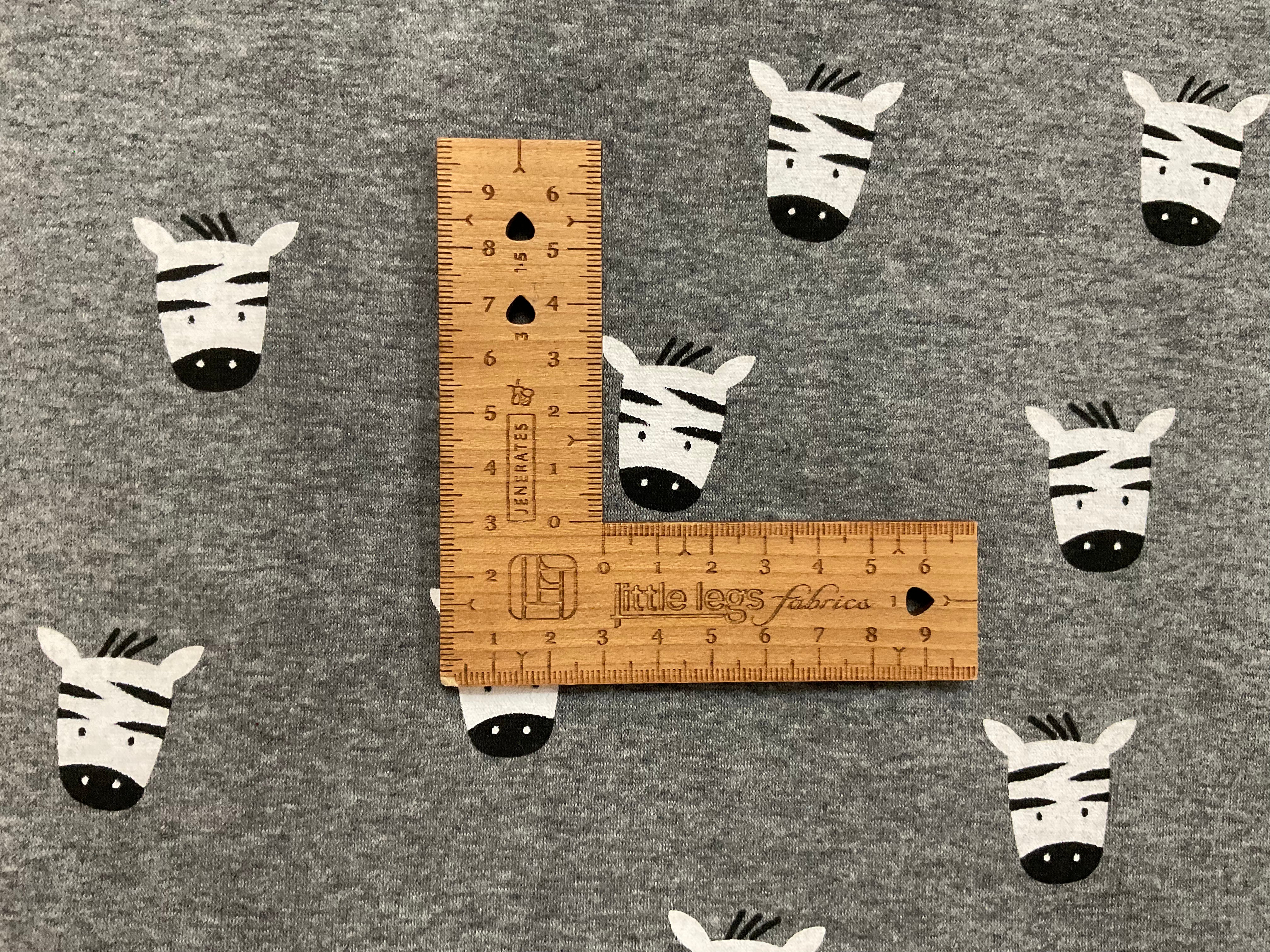 Zebra Heads Melange Alpine Fleece