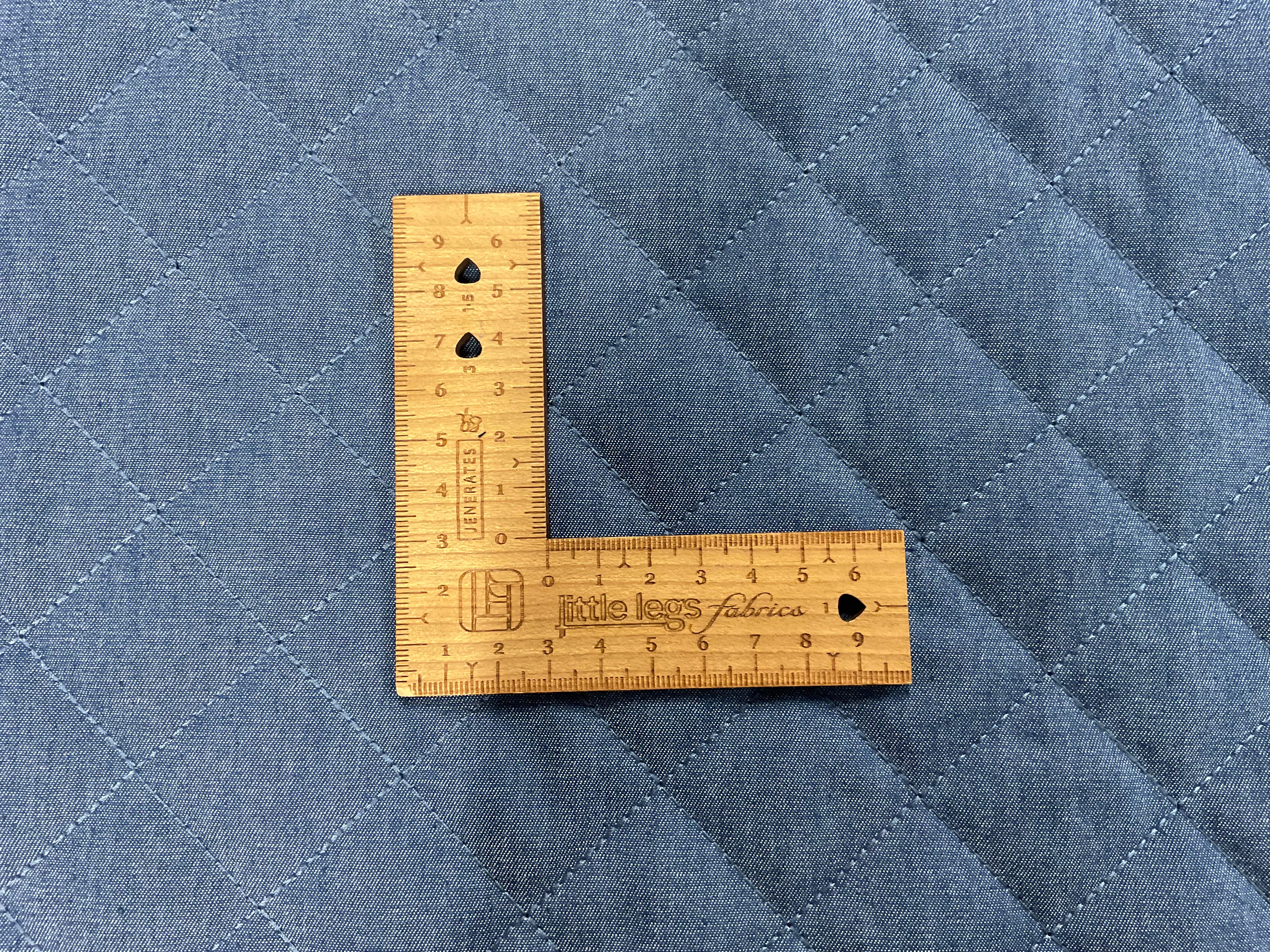 Quilted Reversible Chambray Denim