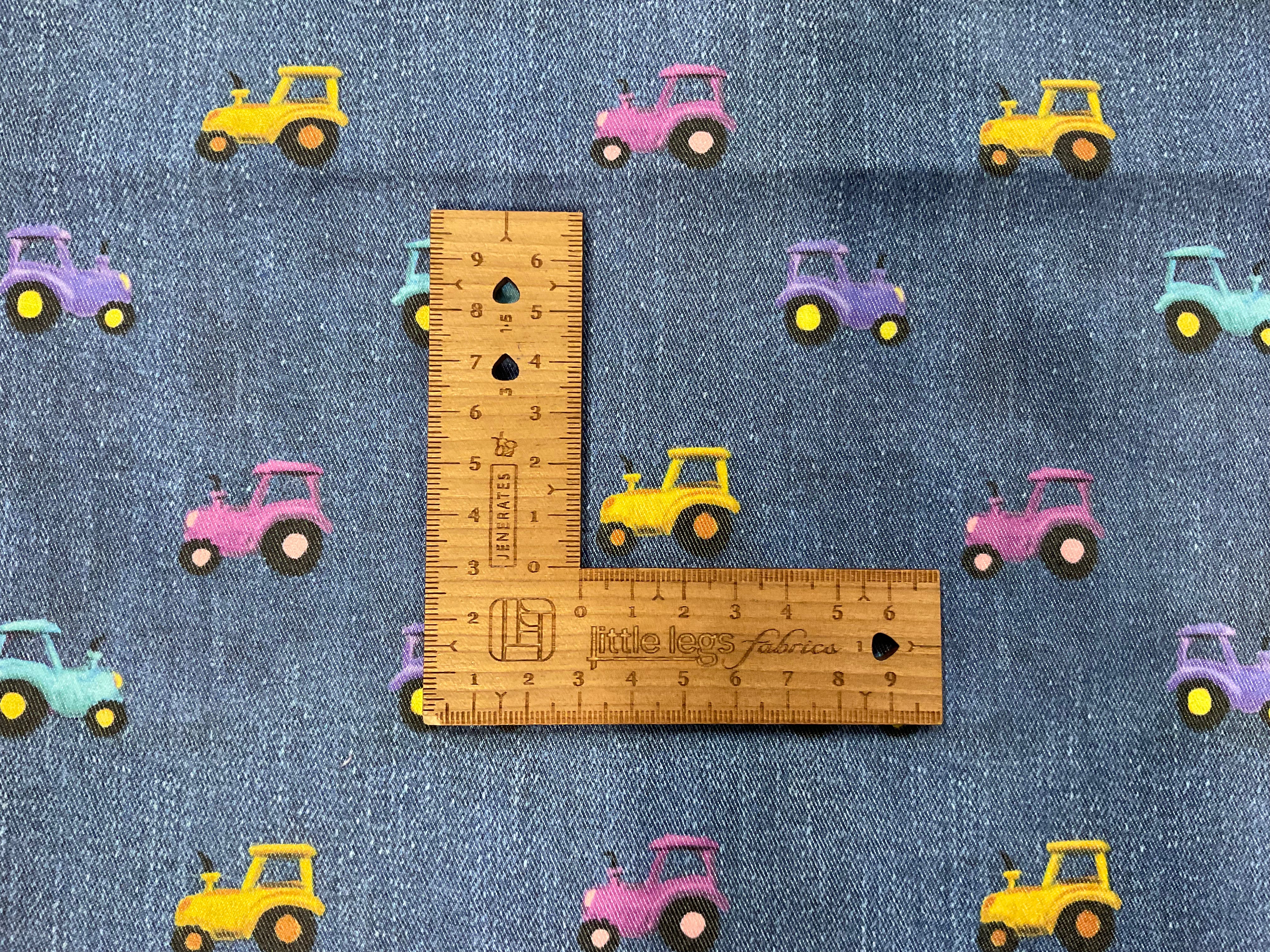 Bright Tractors Power Stretch Denim