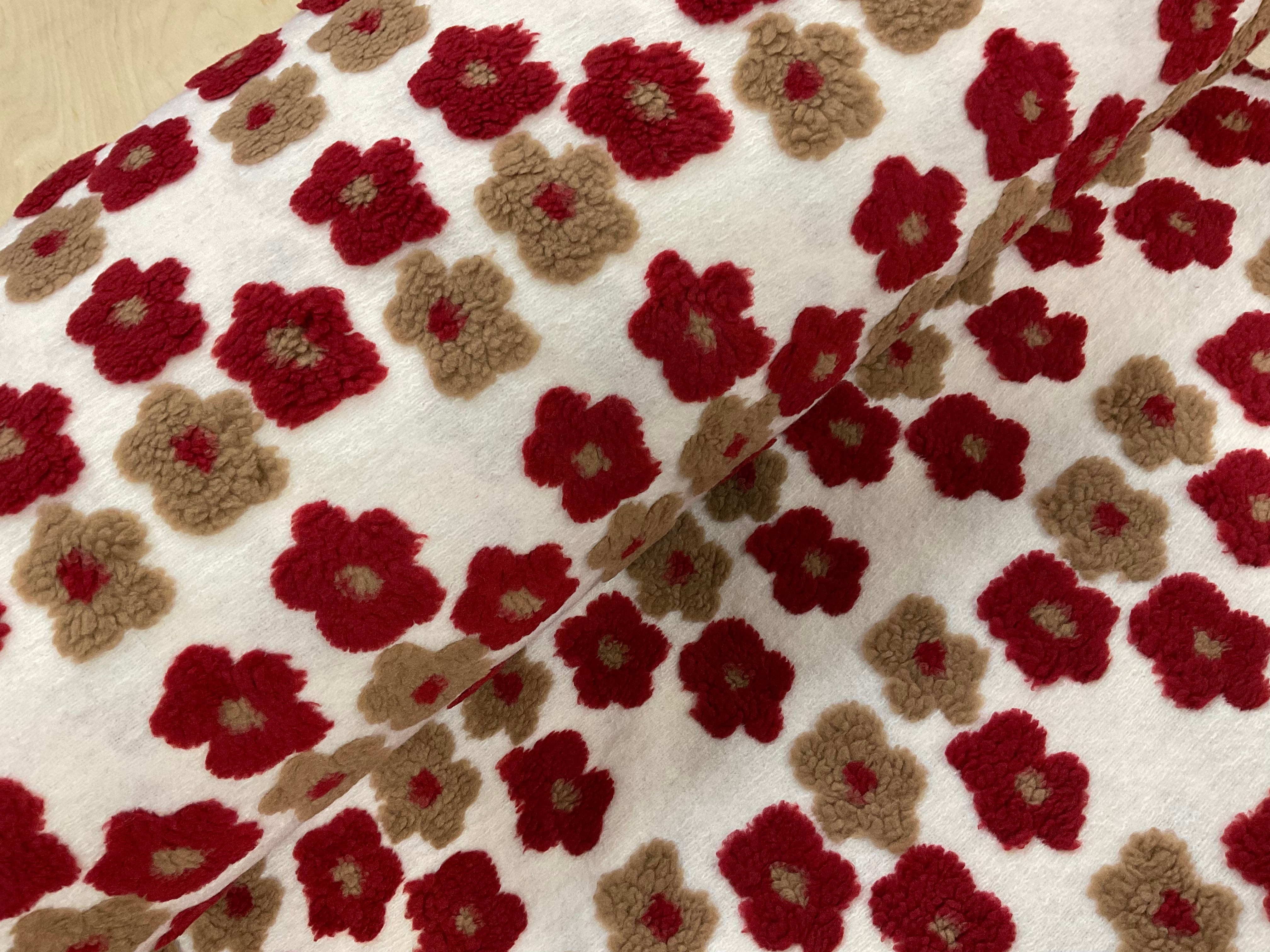 Fluffy Flowers Cotton Jacquard