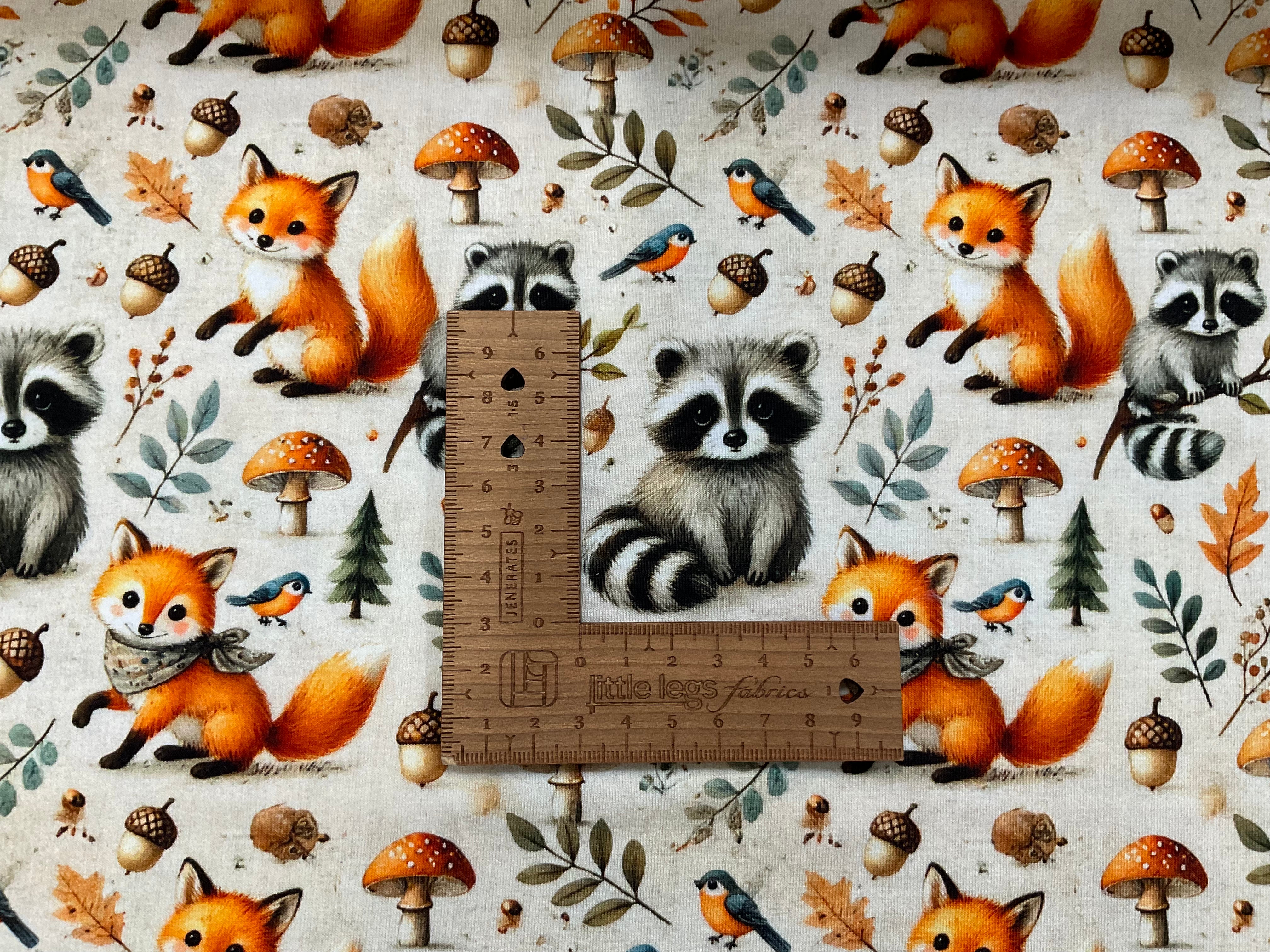 Mushroom Meadow Mischief Cotton Jersey