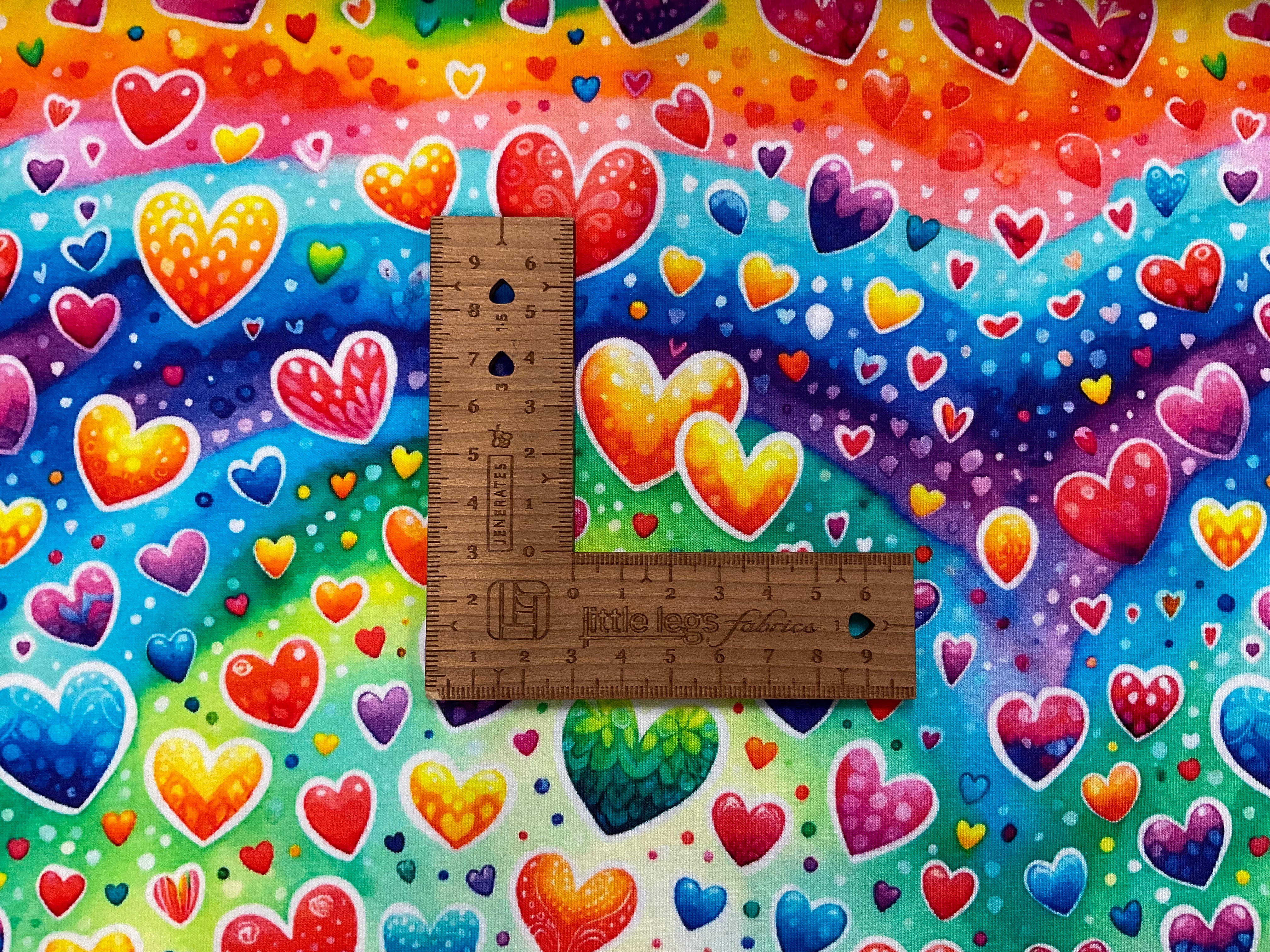 Dreamy Doodle Hearts Cotton Jersey