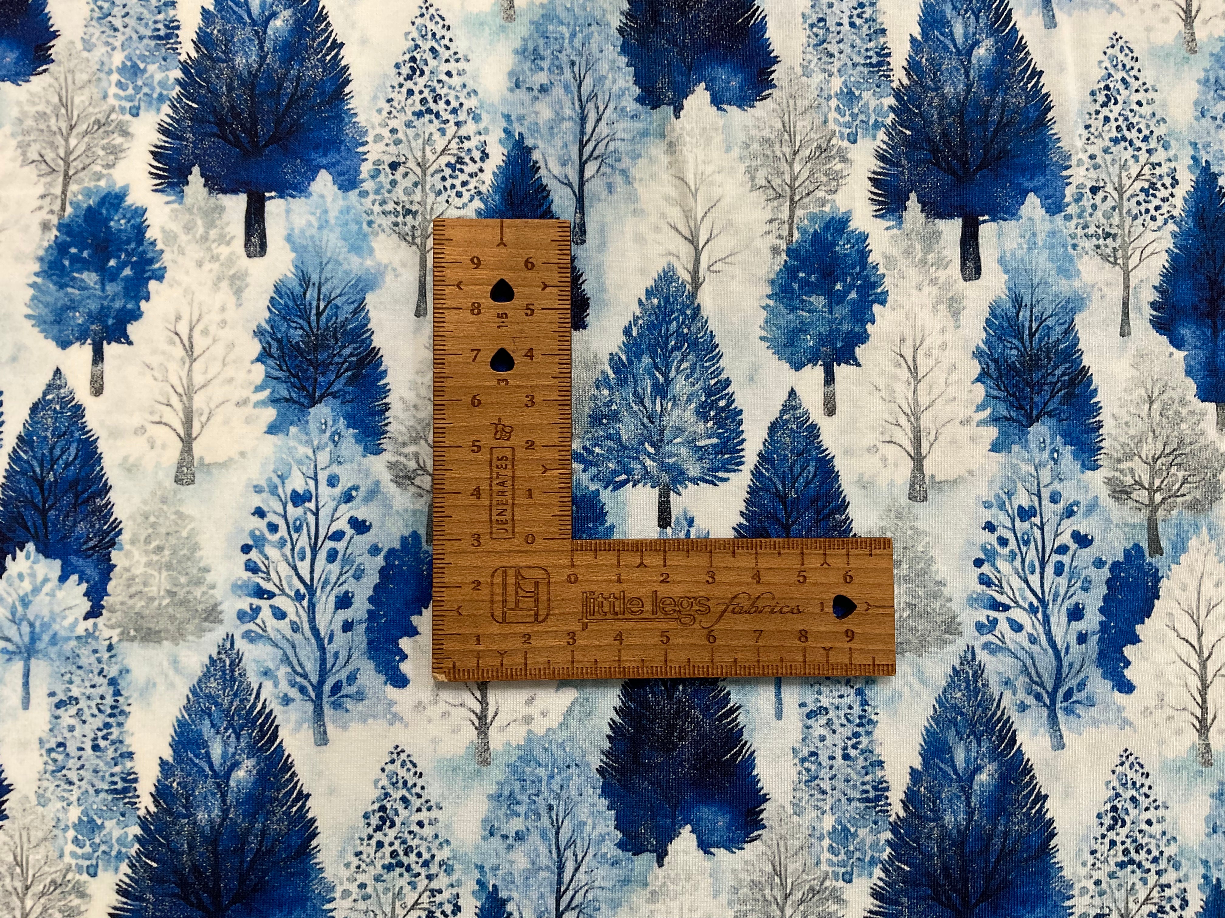 Winter Woodland Cotton Jersey