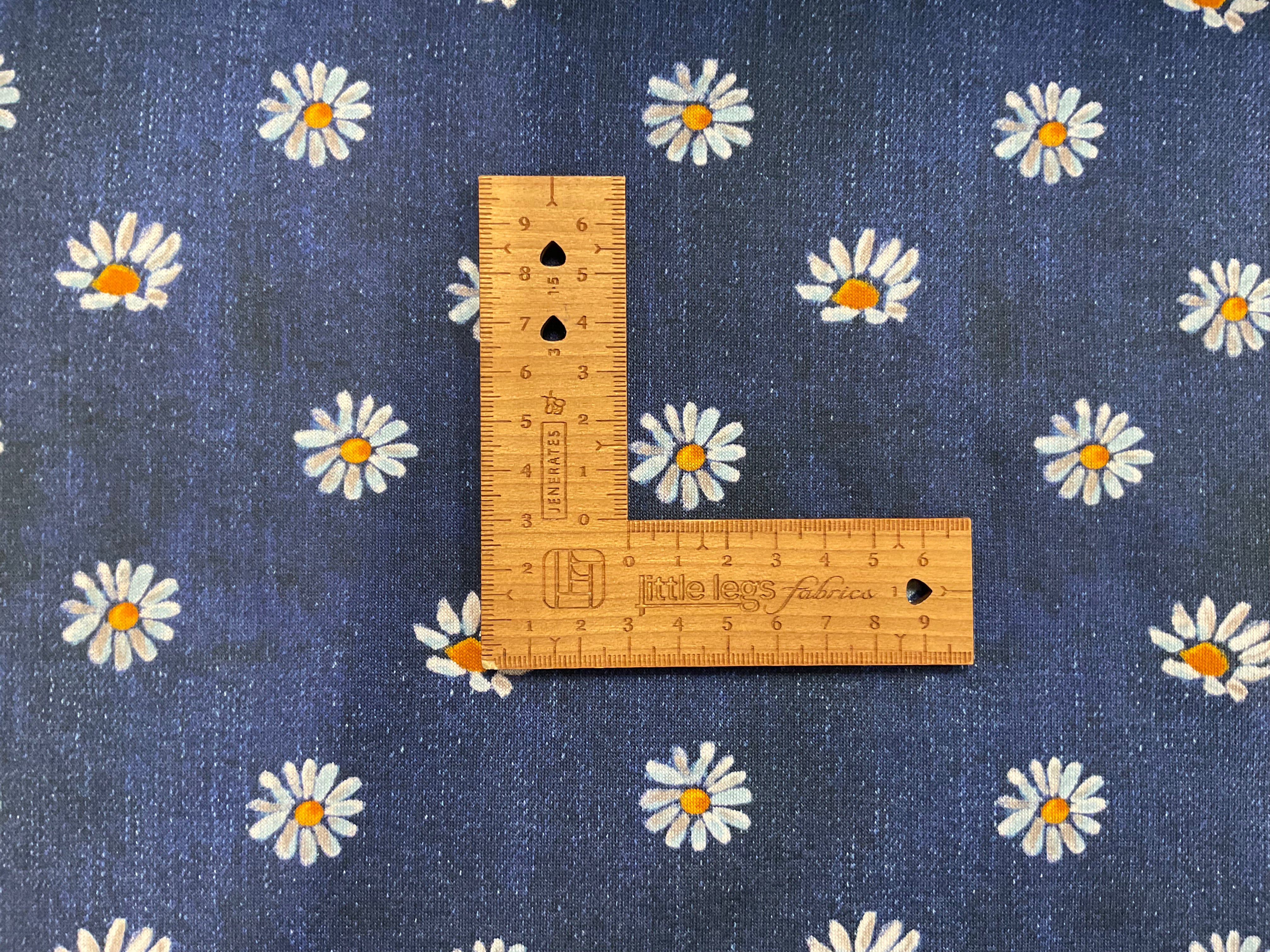 Daisies Denim Look Alpine Fleece