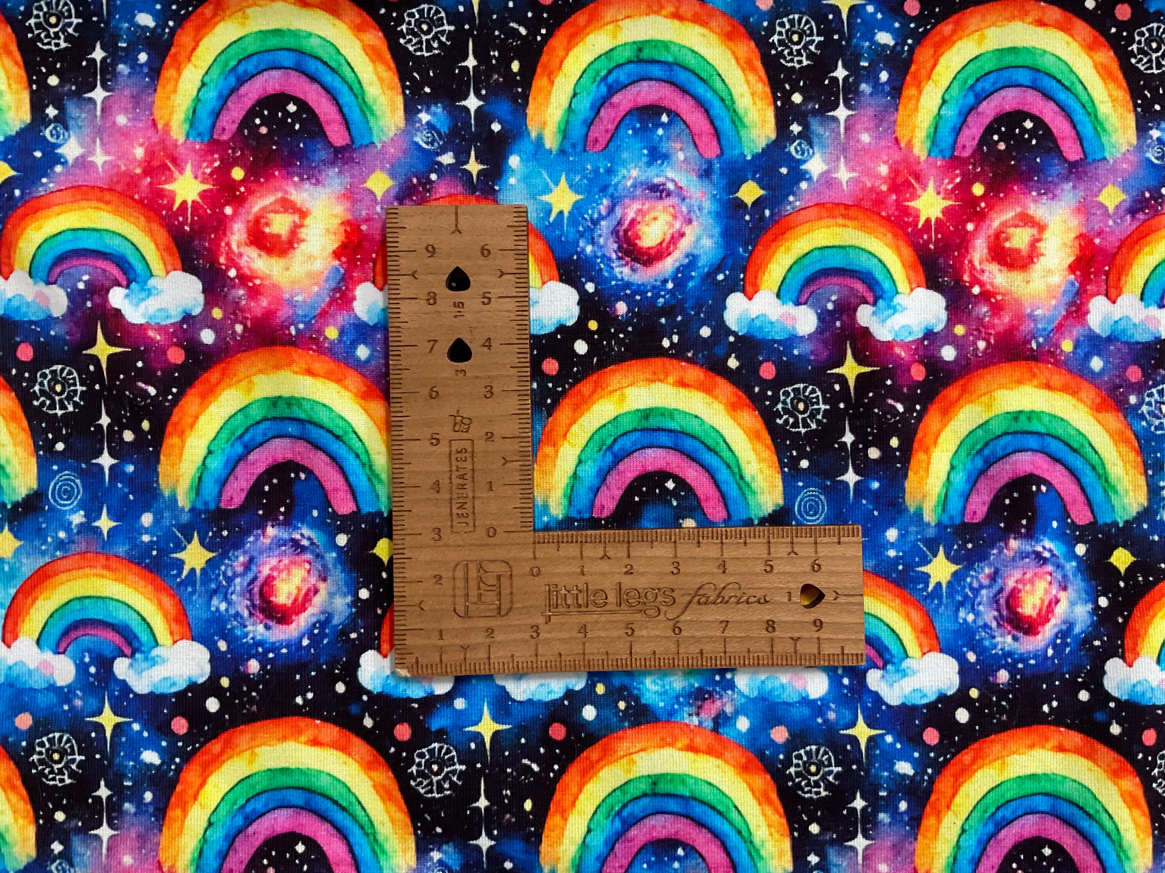 Celestial Rainbows Cotton Jersey