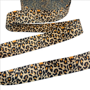 38mm Golden Leopard Seatbelt Webbing Tape
