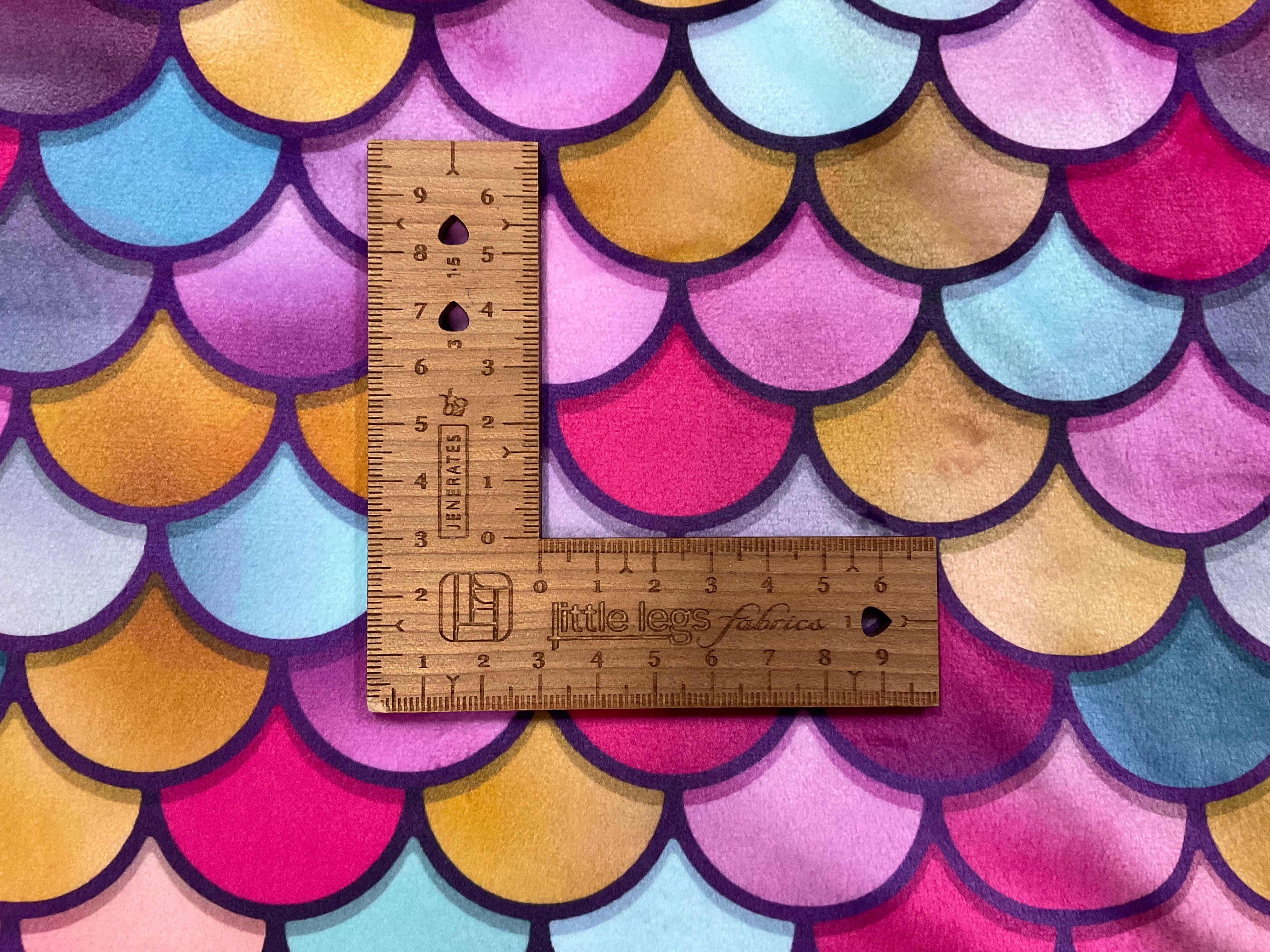 Bright Mermaid Scales Squish Fleece