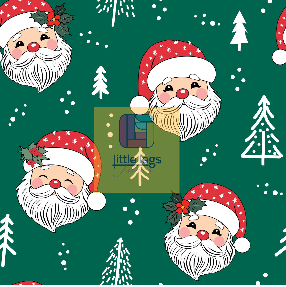 PRE ORDER Santa Green French Terry - DUE IN STOCK MID SEPTEMBER
