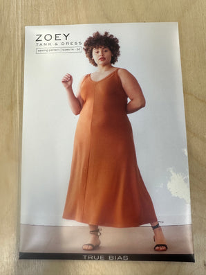True Bias Zoey Tank and Dress Sewing Pattern Sizes 14-32