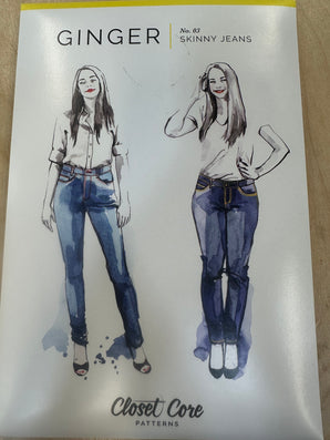 Closet Core Ginger Skinny Jeans Sewing Pattern