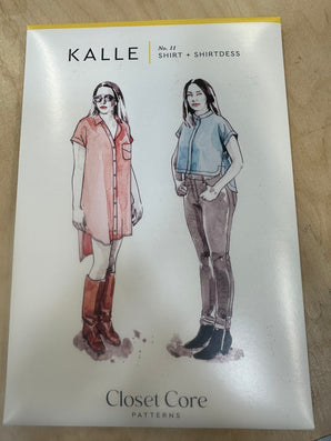 Closet Core Kalle Shirt and Shirt Dress Sewing Pattern