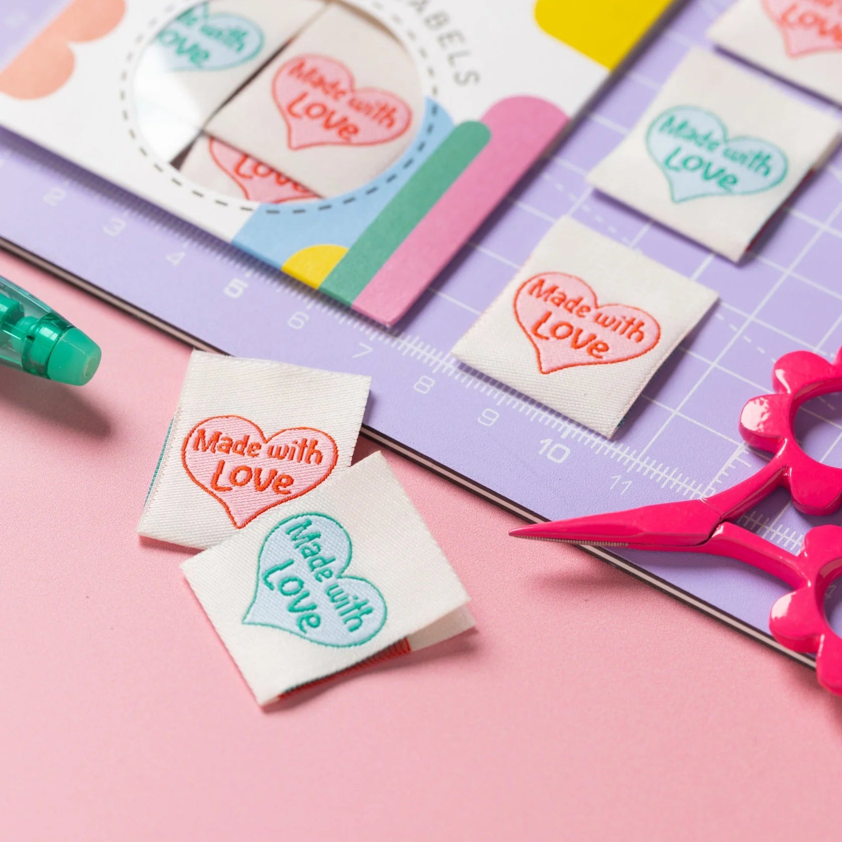 Made With Love Sewing Labels by Little Rosy Cheeks – Little Legs Fabrics