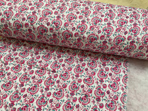 Candy Floral Vine Reversible Quilted Cotton