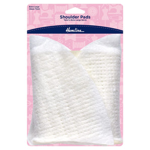Hemline 30mm Extra Large White Tailor’s Shoulder Pads