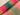Rainbow Stripe Organza