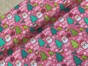 Pink HoHoHo French Terry