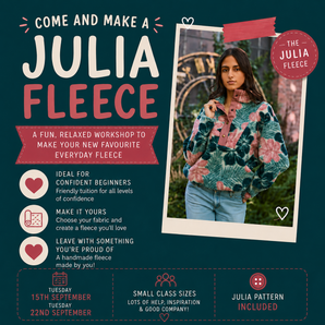 Julia Fleece Evening Workshop - 15th and 22nd September