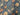 Floral on Blue Pashmina Fabric