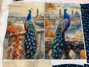 Peacock Bag Panel