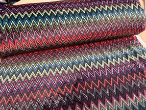 Colourful Chevron Double Sided MINKY Fleece