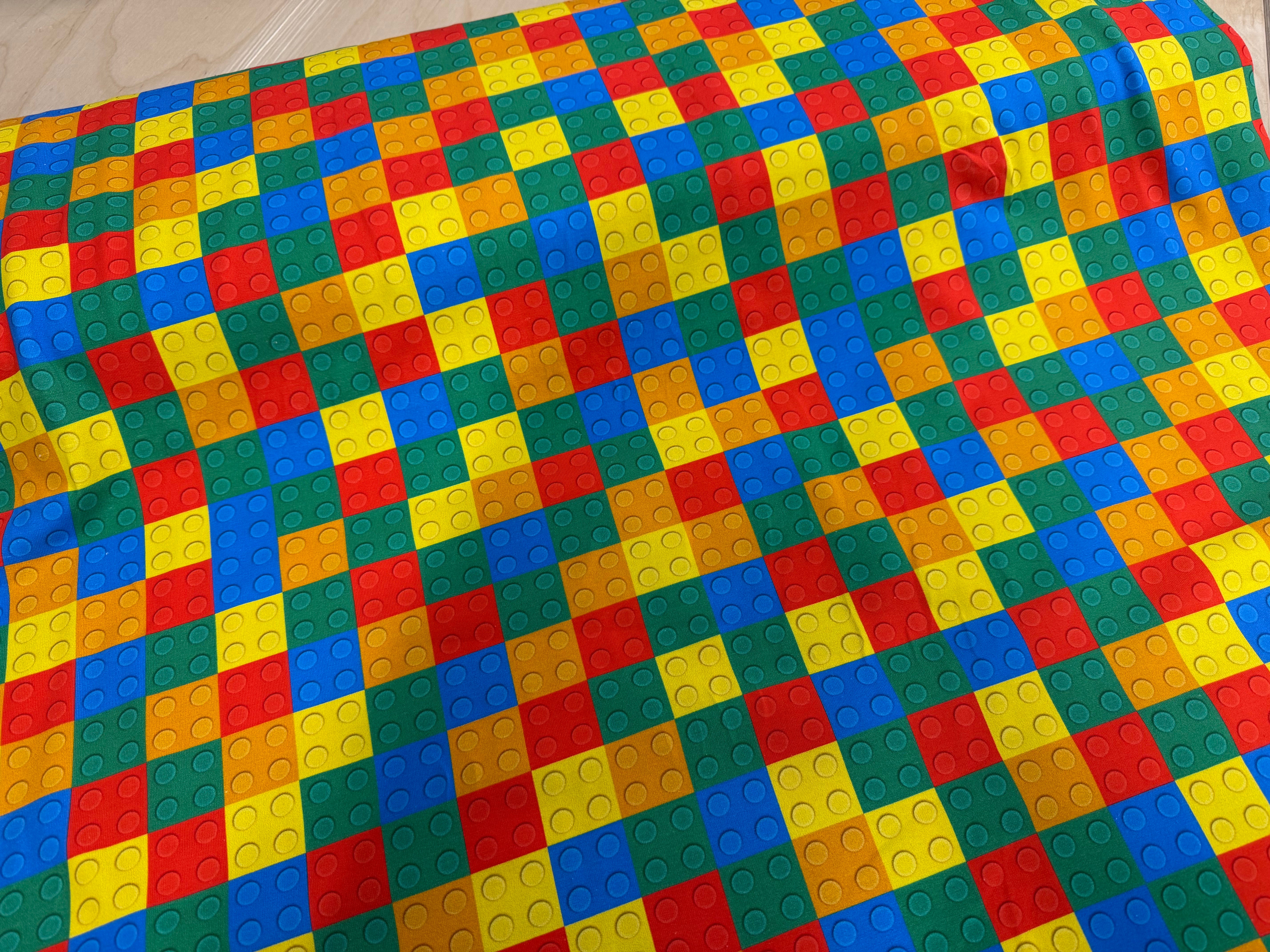 Colourful Blocks French Terry