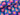 Bright Bold Flower Heads BRUSHED BACK French Terry