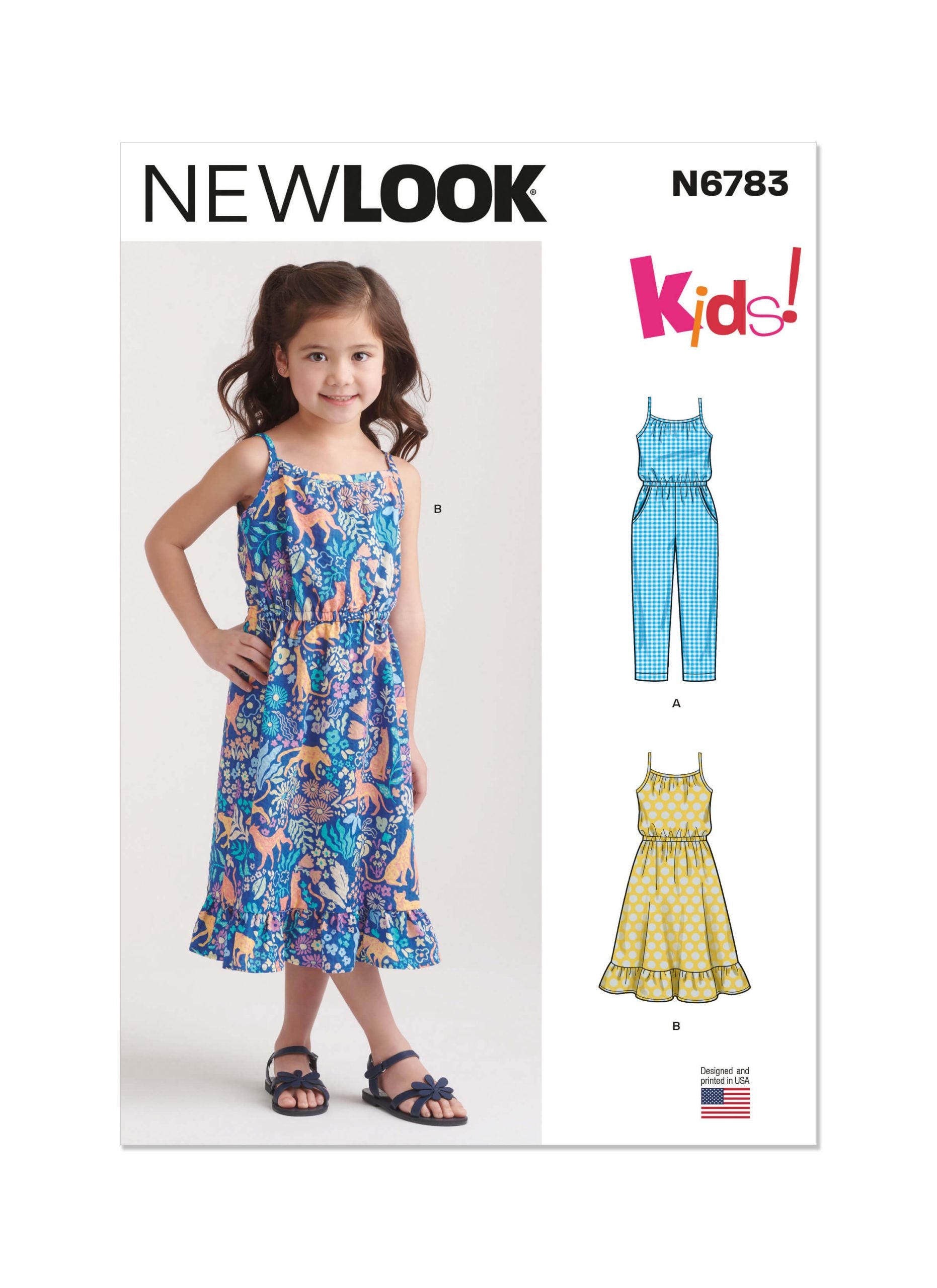 New Look N6783 Children’s Jumpsuit and Sundress Paper Sewing Pattern