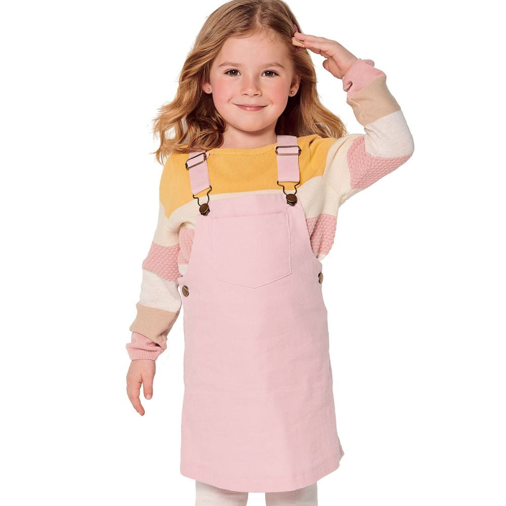 Burda Kids 9287 Bibbed Skirt Paper Sewing Pattern